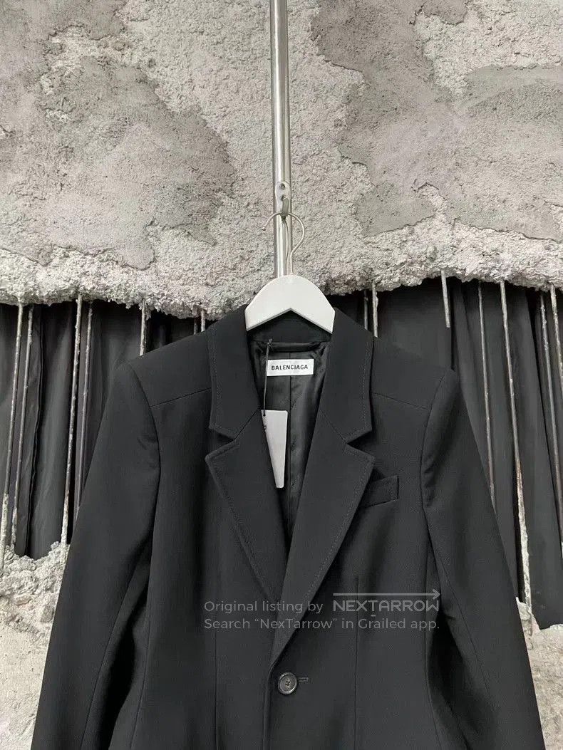 Balenciaga Balenciaga Pure Black Hourglass Blazer. Size US S / EU 44-46 / 1 - 3 Thumbnail