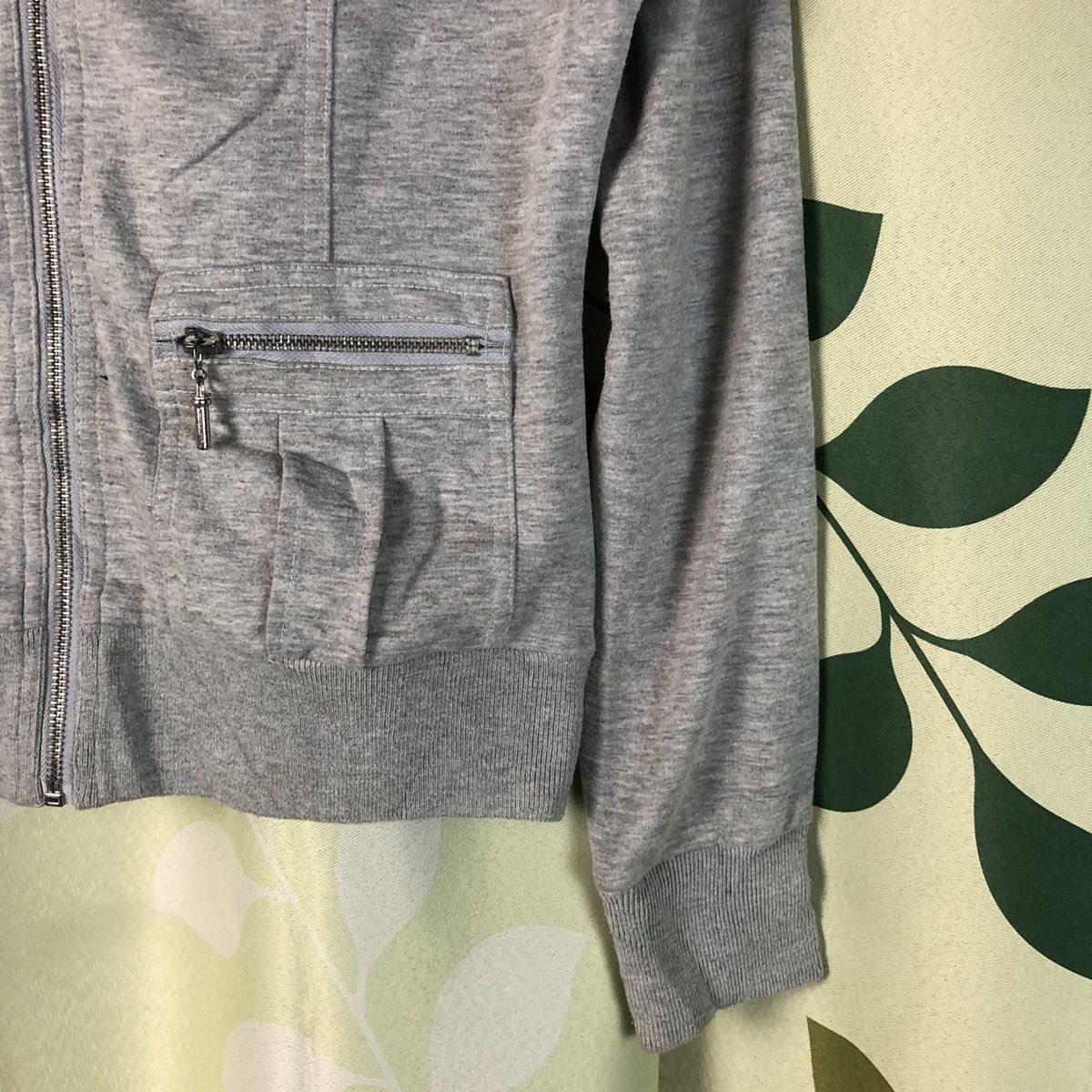 Japanese Brand Cecil Mcbee Grey multipocket jacket sweater #7419 Size M / US 6-8 / IT 42-44 - 8 Thumbnail
