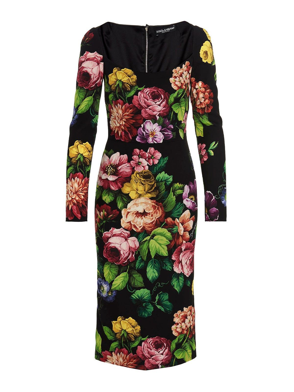 Dolce & Gabbana o1y0825 Midi Dress in Multicolor Size XS / US 0-2 / IT 36-38 - 1 Thumbnail