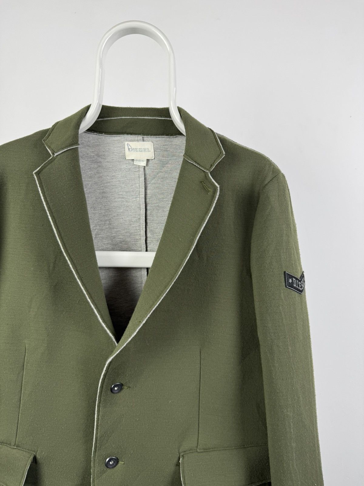 Diesel Vintage Diesel Neoprene Blazer Jacket Size M / US 6-8 / IT 42-44 - 2 Thumbnail