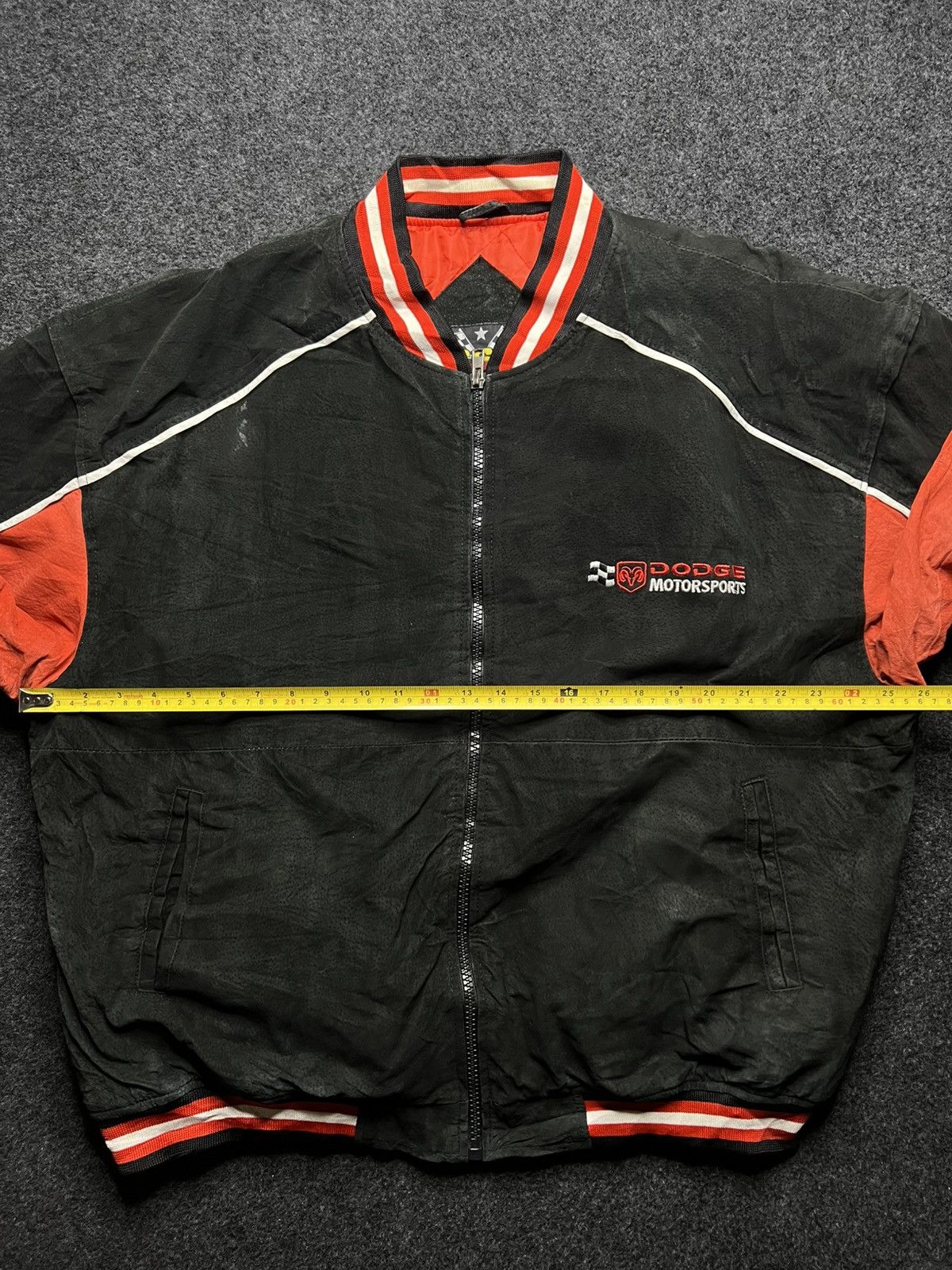 Other VTG NASCAR Essex Dodge Motorsports Real Suede Leather Jacket Size US XL / EU 56 / 4 - 21 Thumbnail
