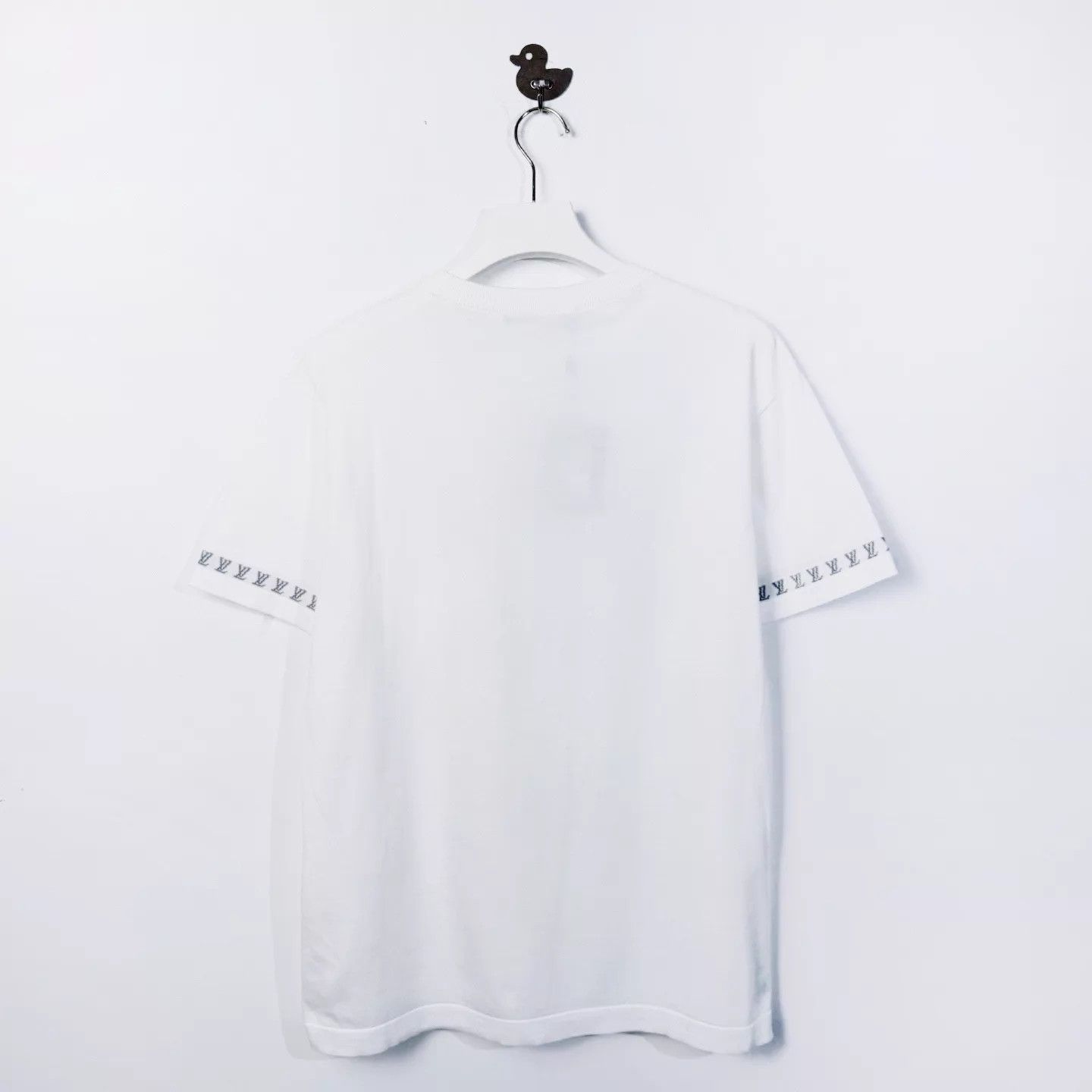 Louis Vuitton LV 25 Cuff Logo Print White Cotton Knit Crew SS M Size US M / EU 48-50 / 2 - 2 Thumbnail