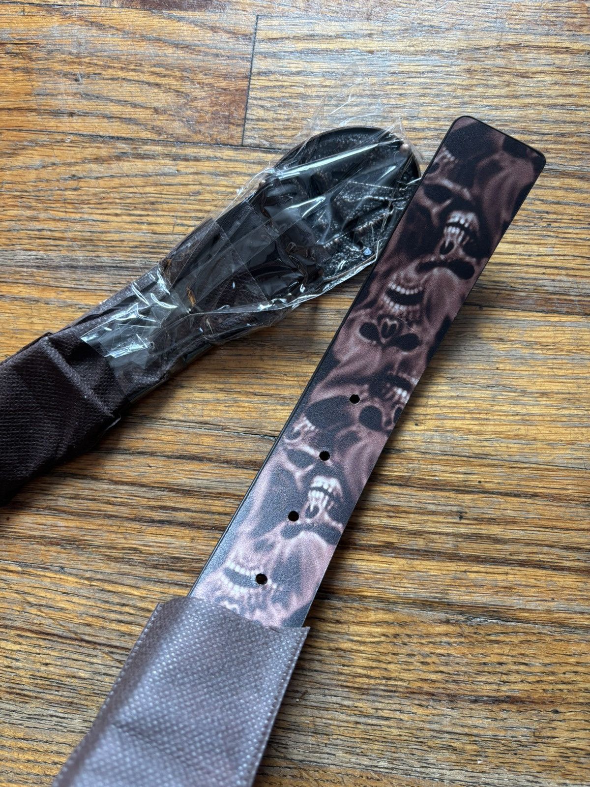 Travis Scott Travis Scott Cactus Jack Utopia Studded Belt Brown Size 28 - 3 Thumbnail