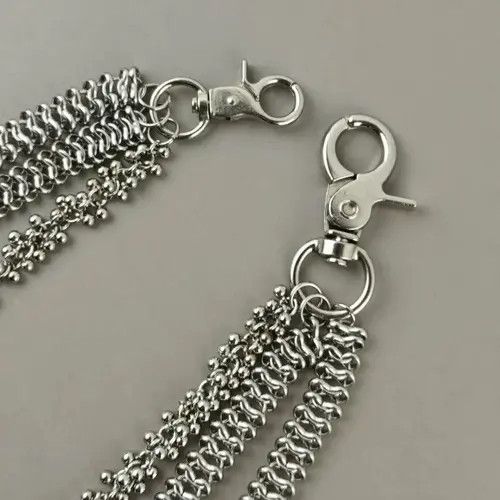Jewelry Cuban Style Stainless Steel Pants Chain Size ONE SIZE - 2 Thumbnail