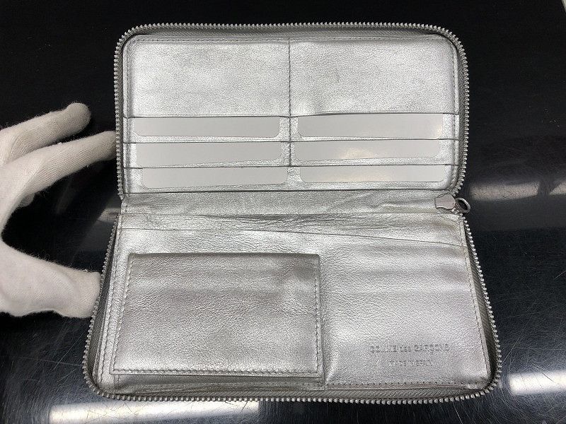 Comme des Garcons Wallet Long Paint Round Zip Gray Size ONE SIZE - 5 Thumbnail