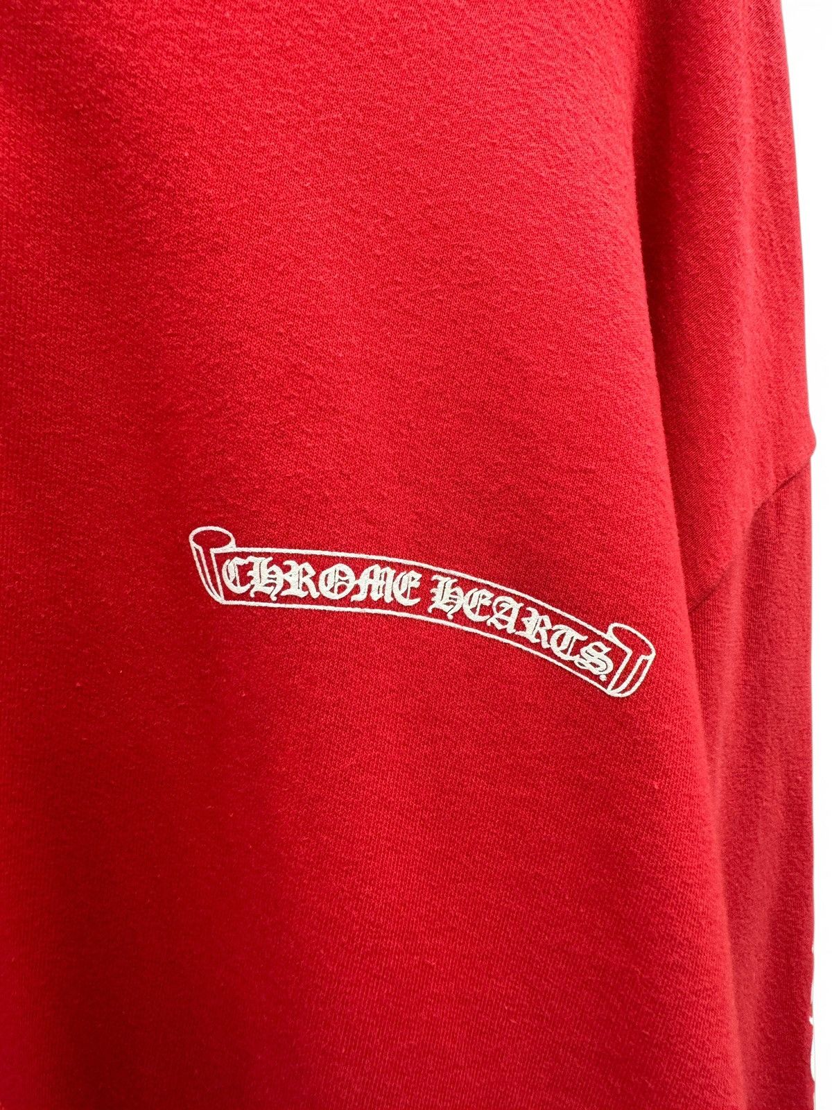 Chrome Hearts Chrome Hearts Red Scroll Pullover Hoodie Size US XL / EU 56 / 4 - 2 Thumbnail
