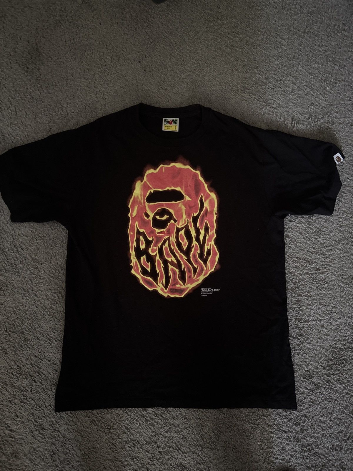 Bape Bape Burning Ape Size US L / EU 52-54 / 3 - 1 Thumbnail