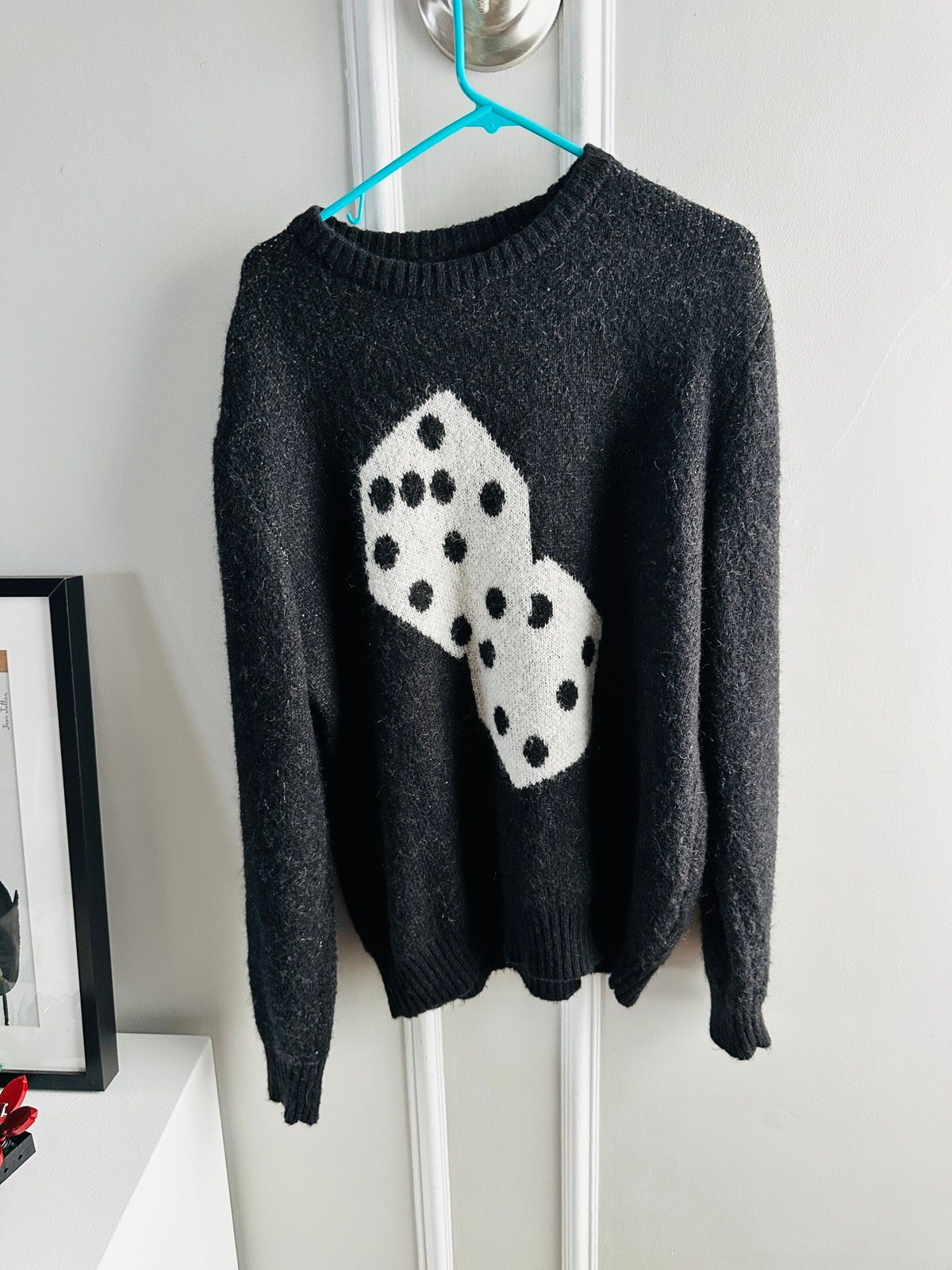 Pre-owned Stussy Dice Knit Sweater In Black