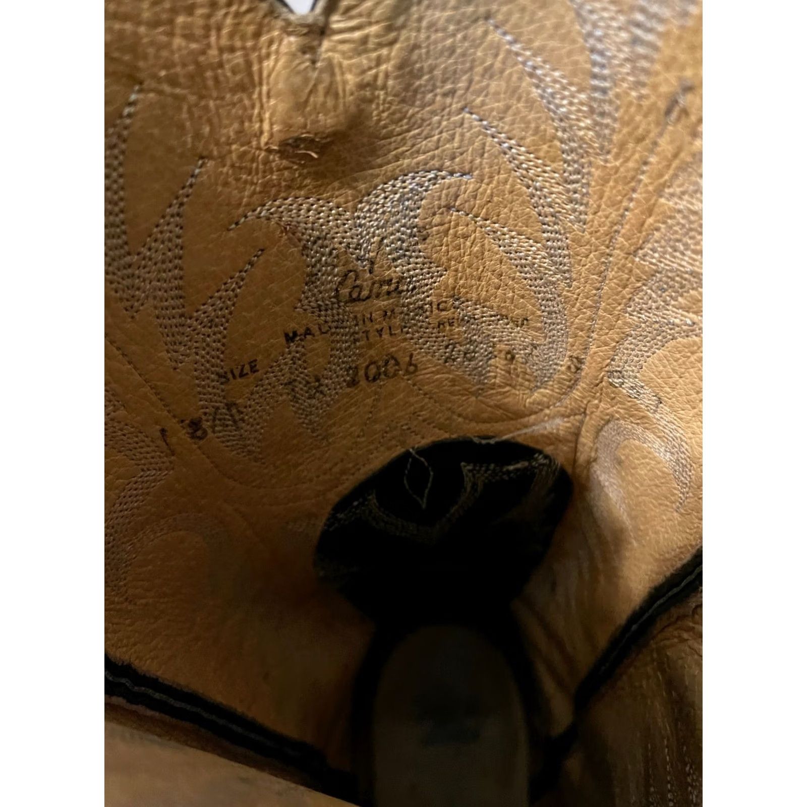 Tony Lama VINTAGE Tony Lama Boots Mens Black TW2006 Mexico Leather Western Cowboy Men Size US 9 / EU 42 - 8 Thumbnail