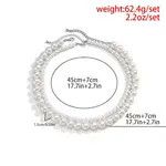 Jewelry Double Layered Big Pearl Necklace Size ONE SIZE - 3 Thumbnail