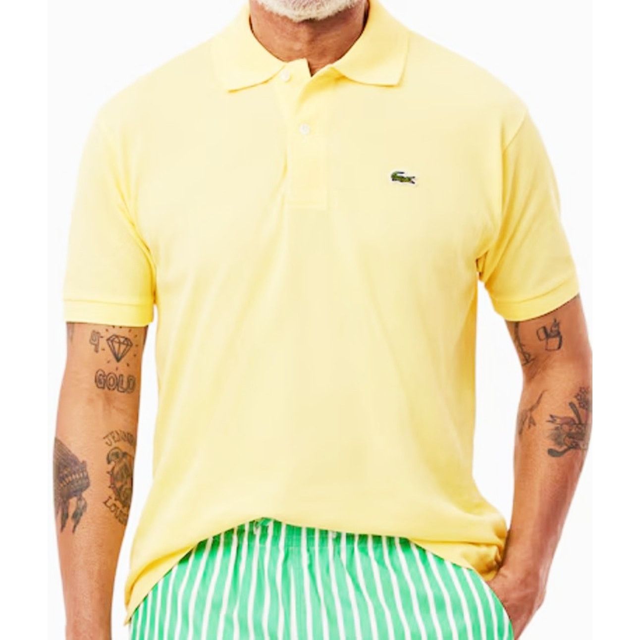 Lacoste Lacoste Mens Legacy Short L.12.12 Pique Polo Bright Yellow M Size US M / EU 48-50 / 2 - 1 Thumbnail