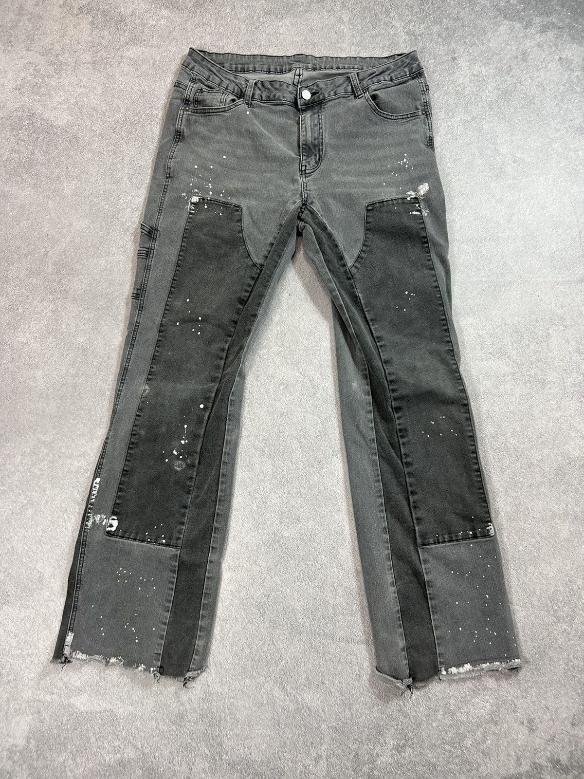 Junya Watanabe FLARED junya watanabe balenci style washed denim jeans Size US 33 - 4 Thumbnail