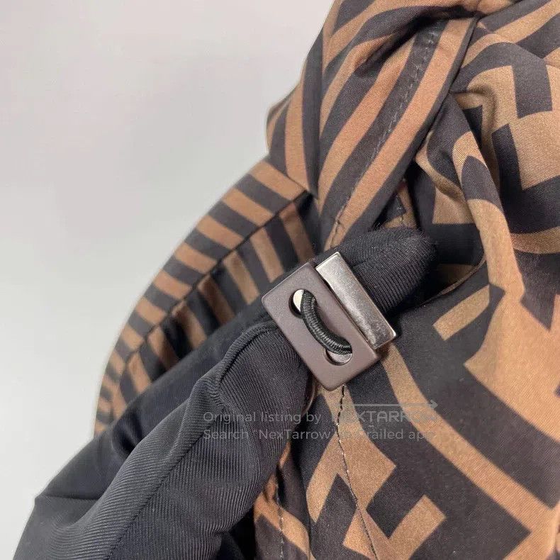 Fendi Fendi Monogrammed Double F Printed Striped Mid-Length Hood Size US M / EU 48-50 / 2 - 6 Thumbnail