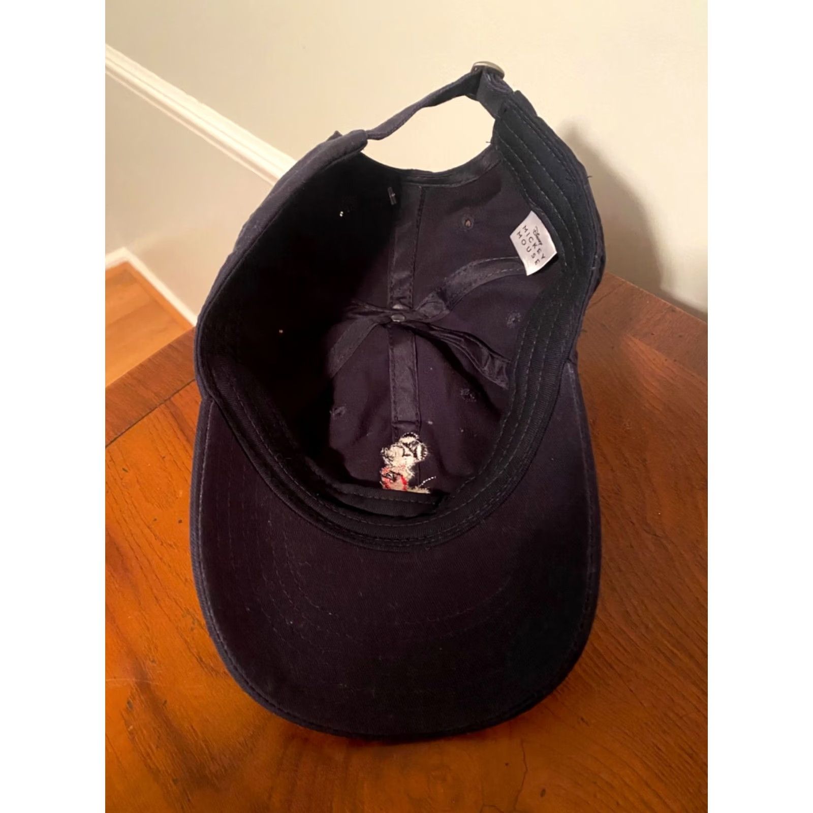 Disney Disney Mickey Mouse Baseball Cap Hat Adult Mens Adjustable Navy Blue Cap Size ONE SIZE - 4 Thumbnail