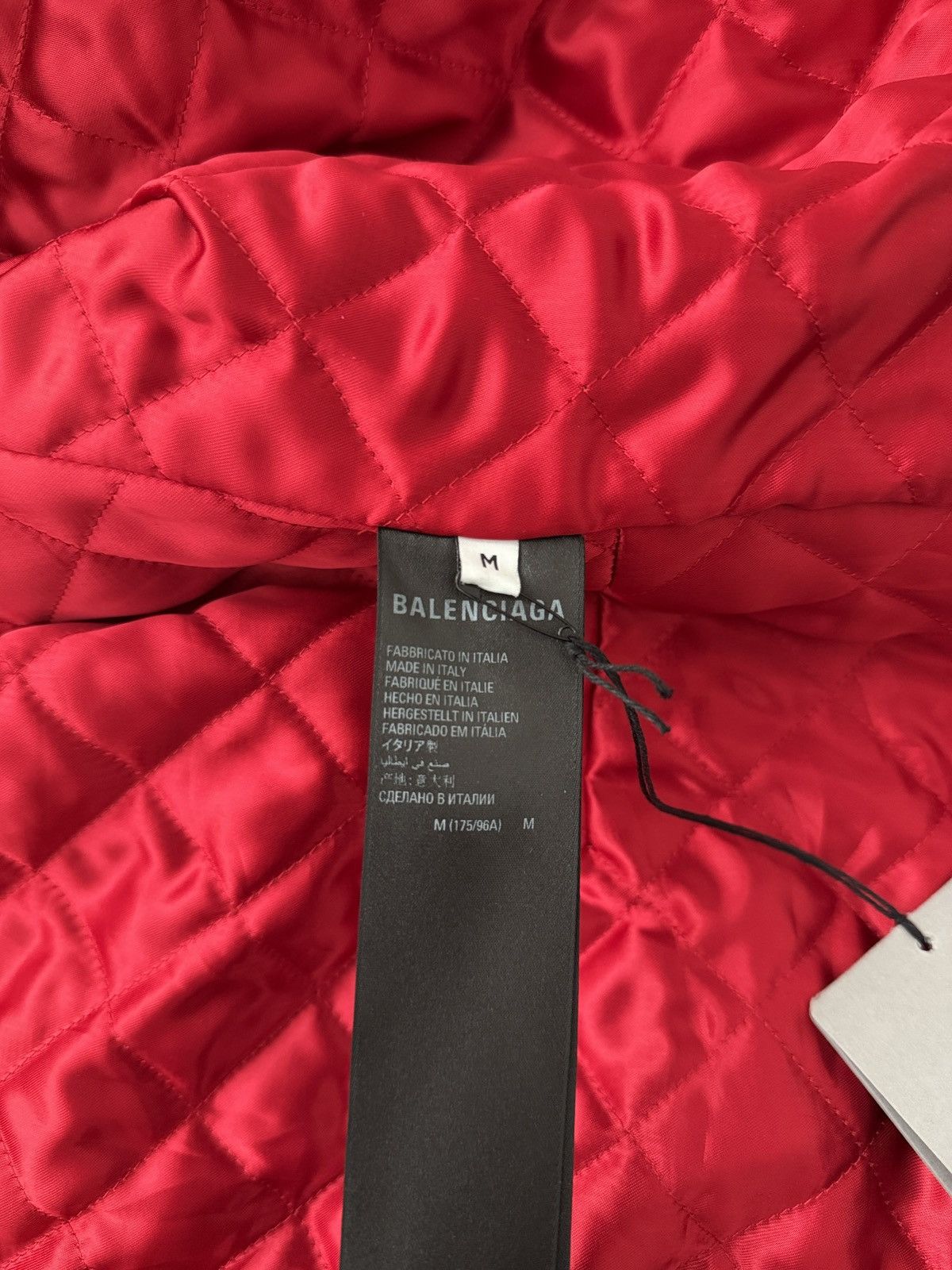 Balenciaga FW22 Lost Tape Upcycled Leather Jacket Size US M / EU 48-50 / 2 - 14 Thumbnail