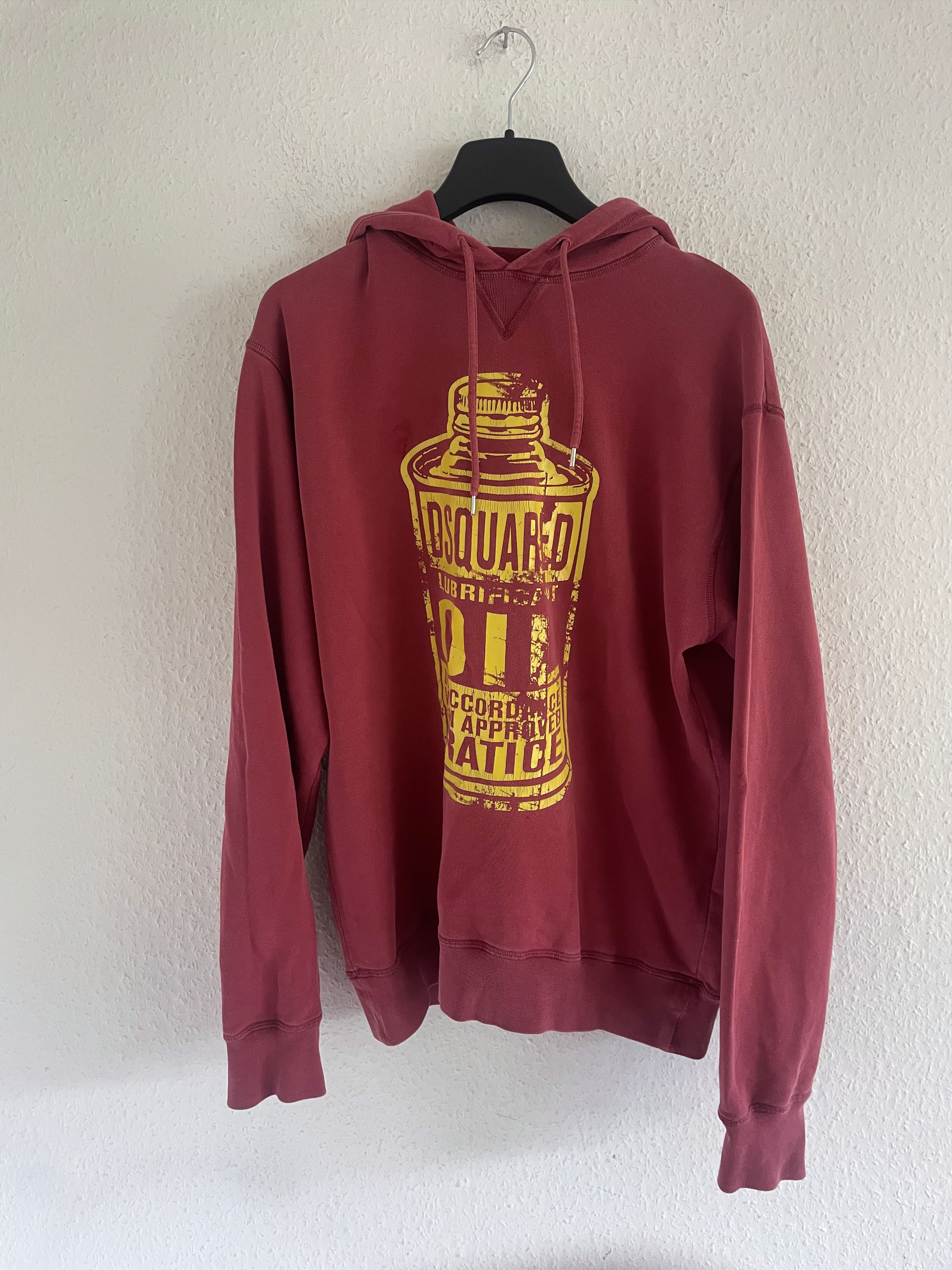 Dsquared2 Lubricant Oil Graphic Hoodie FW12 Size US XL / EU 56 / 4 - 1 Thumbnail