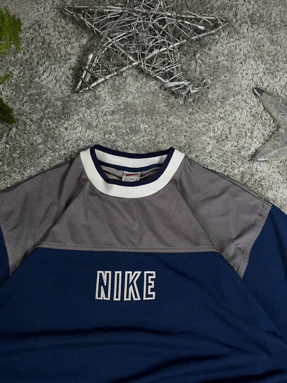 Nike × Vintage 90s T-Shirt Nike Vintage Streetwear Center Logo Rare Swoosh Size US XL / EU 56 / 4 - 3 Thumbnail