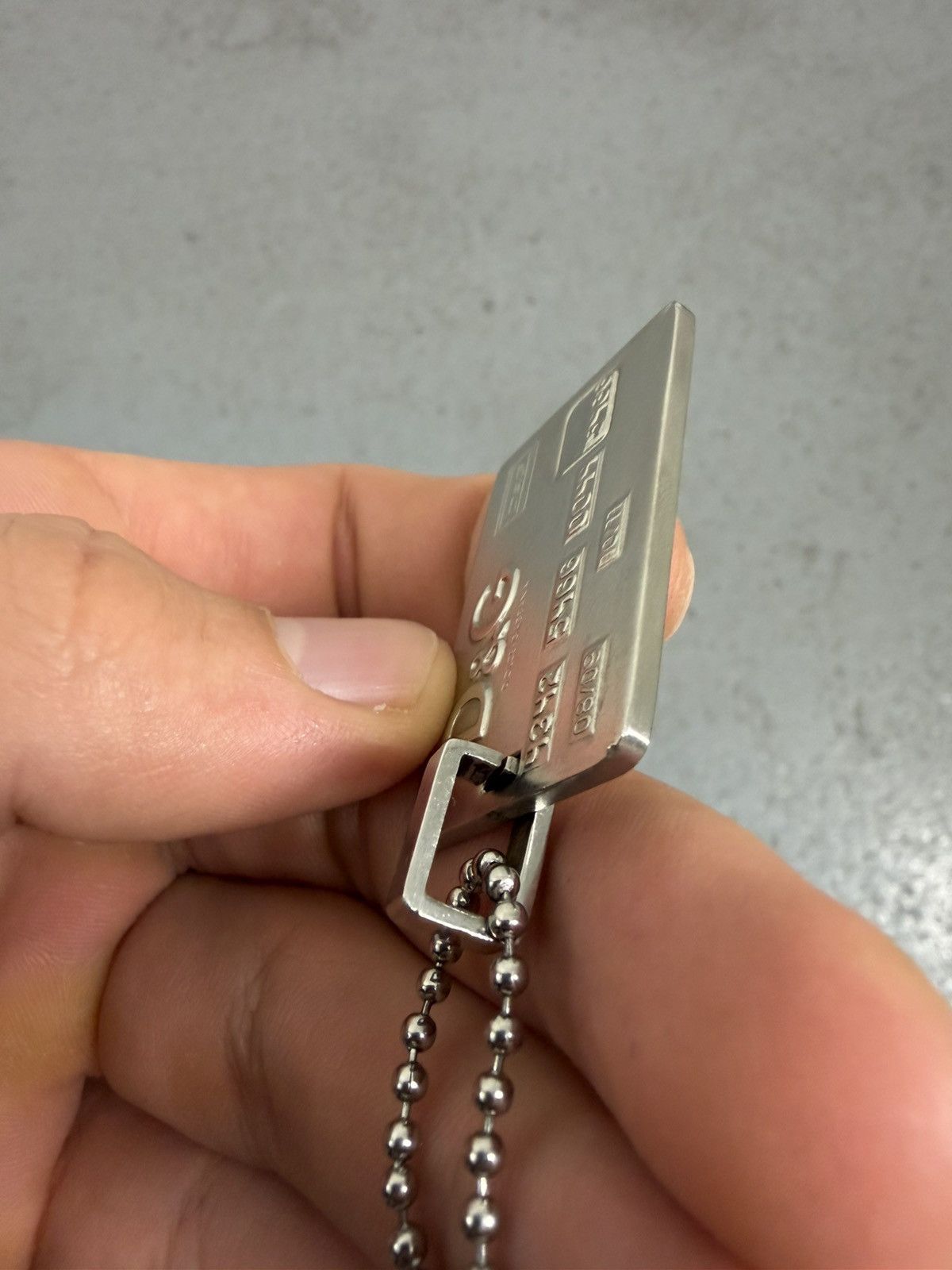 Dolce & Gabbana 2000s Dolce & Gabbana Credit Card Necklace Size ONE SIZE - 8 Thumbnail