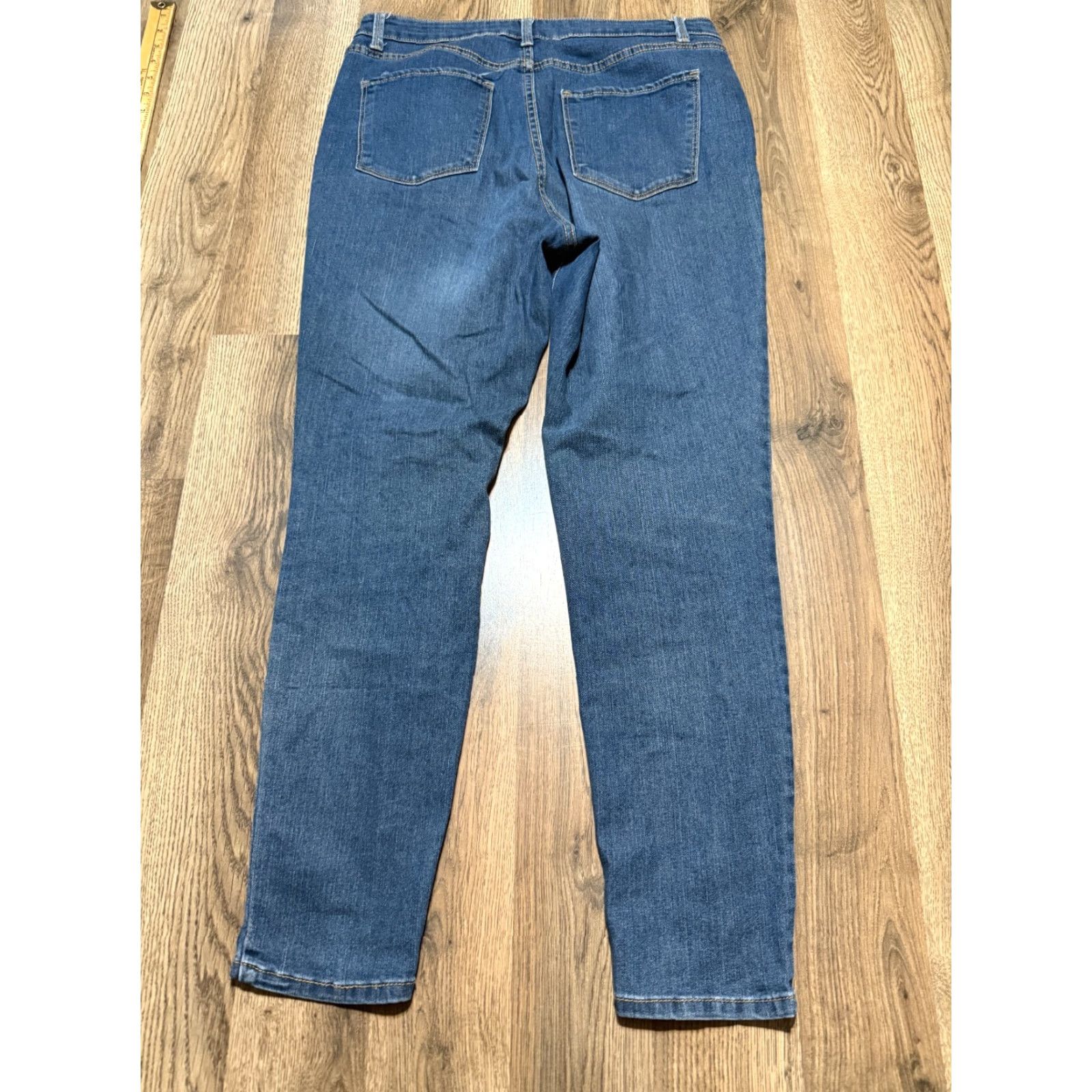 Vintage No Boundaries Jeans Women's 13 Blue Denim Skinny High Rise Pockets 5-Pocket Regular Rise Jeans Women's Size 34" / US 12 / IT 48 - 2 Thumbnail