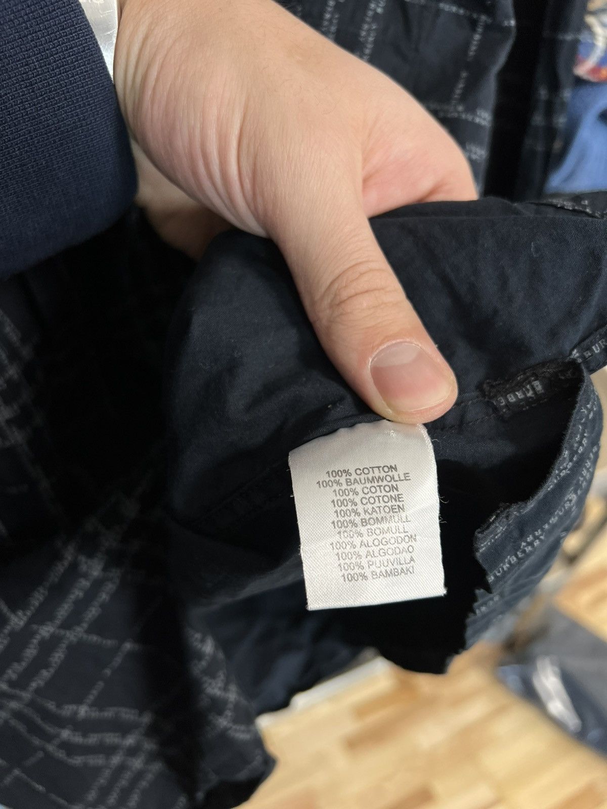 Burberry × Vintage Burberry Long Sleeve Shirt Button Up Plaid Monogram Print L Size US L / EU 52-54 / 3 - 7 Thumbnail