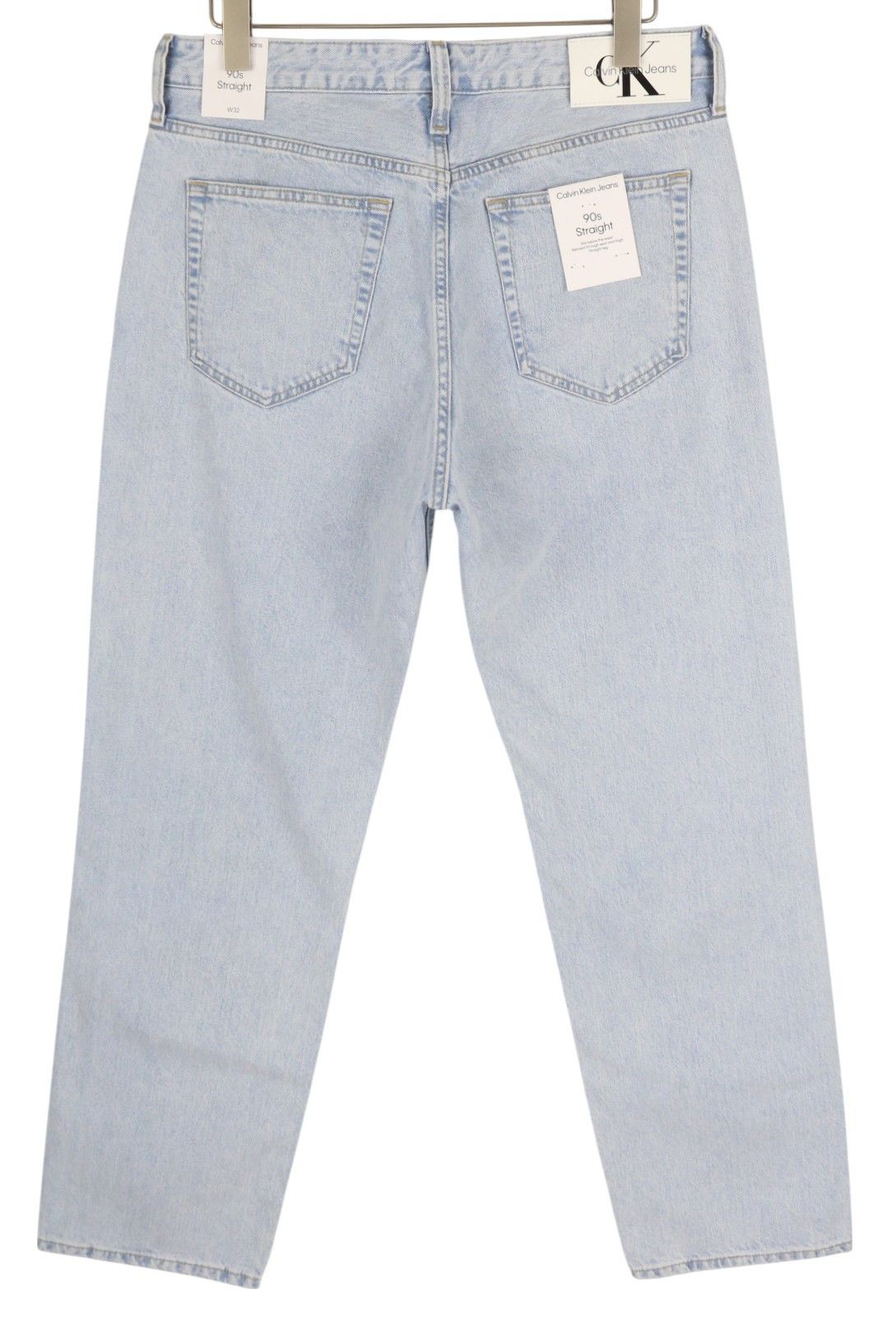 Calvin Klein 90S STRAIGHT W32 Light Blue Washed Zipper Denim 85300 Size US 32 / EU 48 - 2 Thumbnail