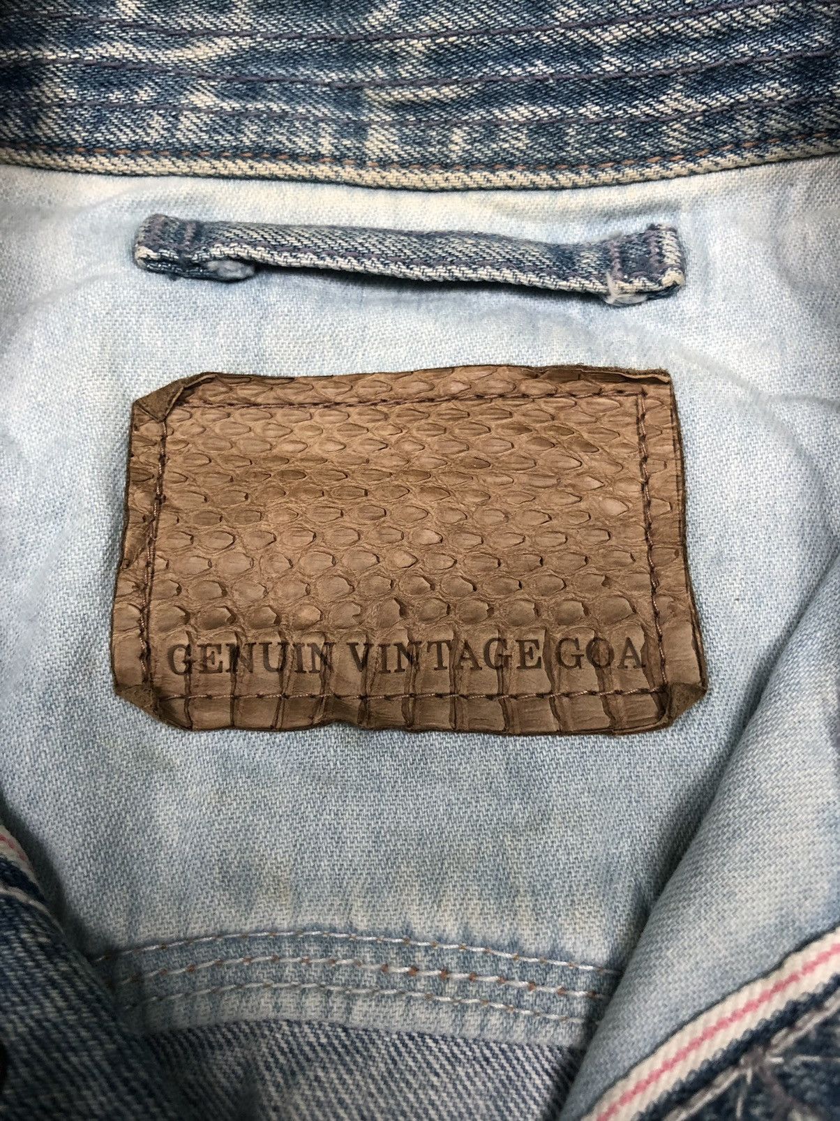 GOA G.O.A Selvedge Ripped Denim Jacket Size US M / EU 48-50 / 2 - 6 Thumbnail