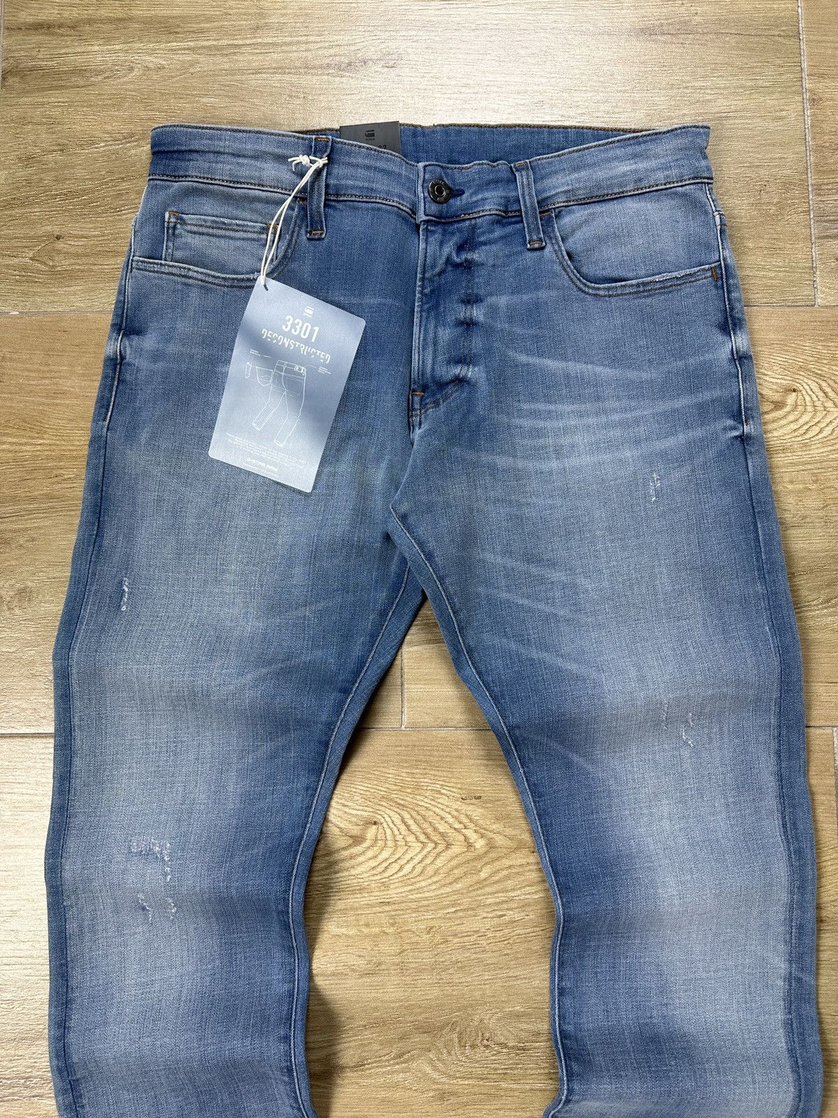 G-Star NEW🏷️ G-Star Raw 3301 Deconstructed Skinny Denim Jeans Size US 32 / EU 48 - 2 Thumbnail