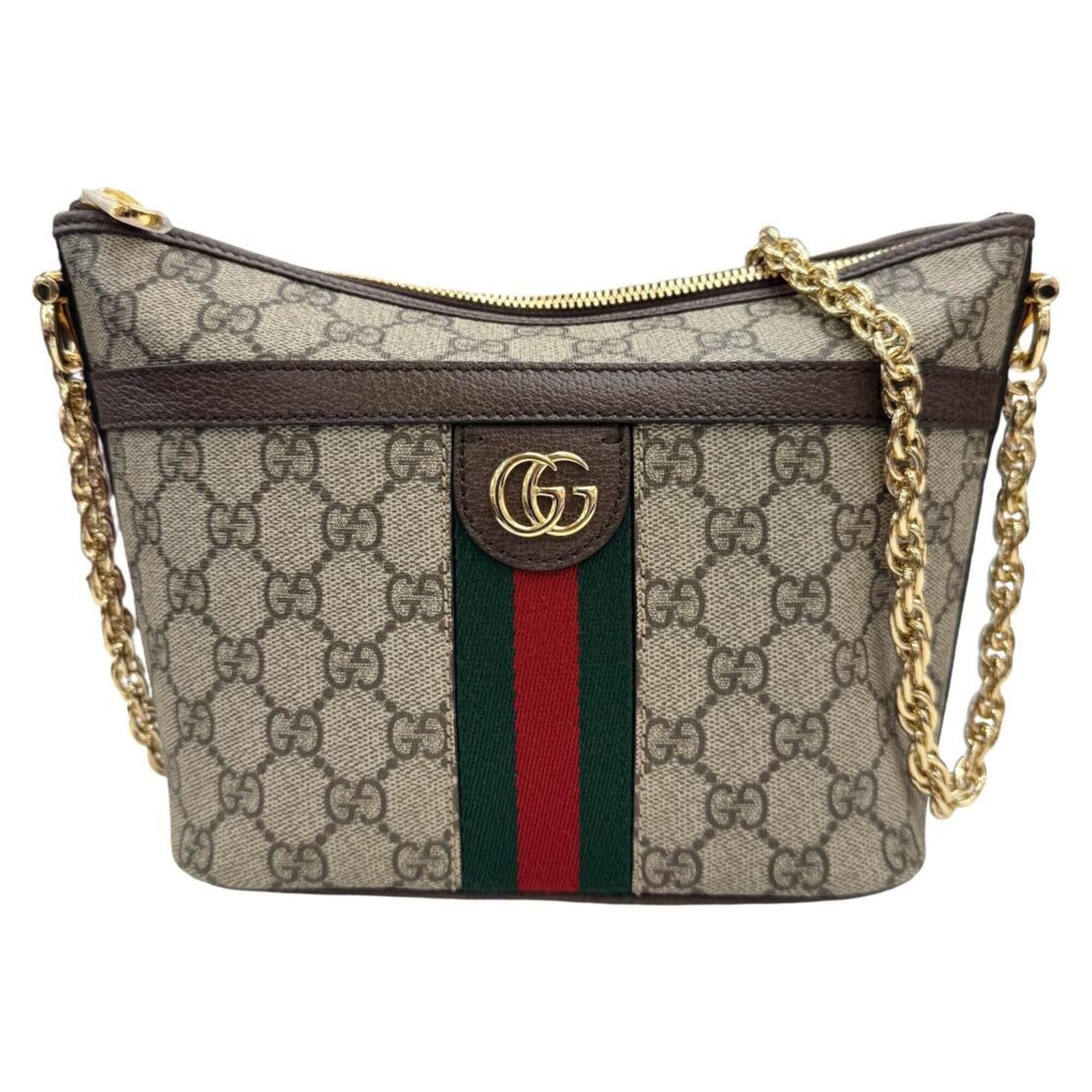 Gucci GUCCI 781397 Ophidia GG Supreme Tote Bag, Sherry Line, Women's Size ONE SIZE - 1 Thumbnail