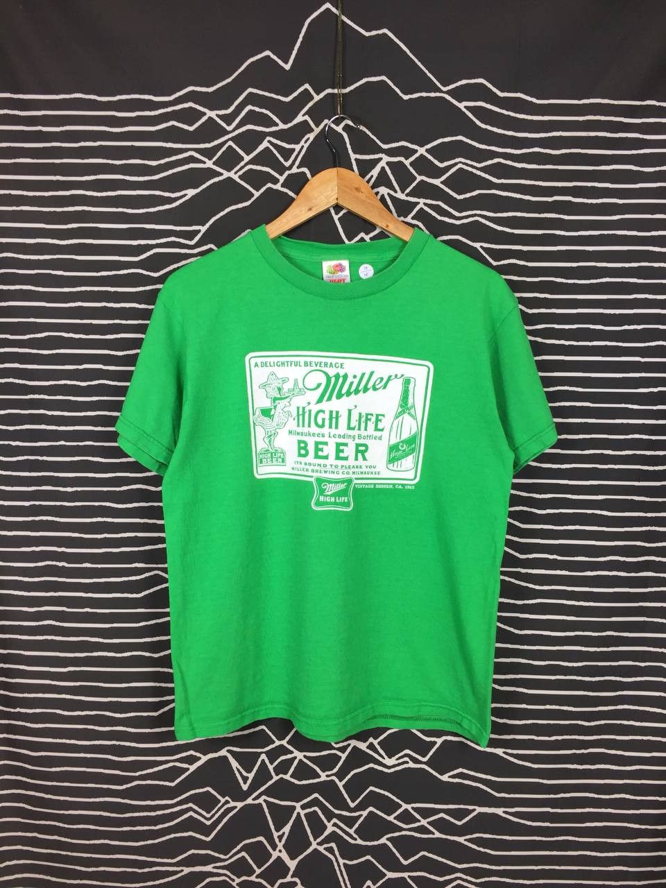 Fruit Of The Loom × Vintage Vtg Y2K Miller High Life Beer Logo Promo Tee Size US M / EU 48-50 / 2 - 1 Thumbnail