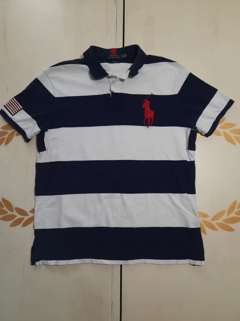 Polo Ralph Lauren × Ralph Lauren Polo Ralph Lauren Striped Polo Shirt Size US XL / EU 56 / 4 - 1 Thumbnail