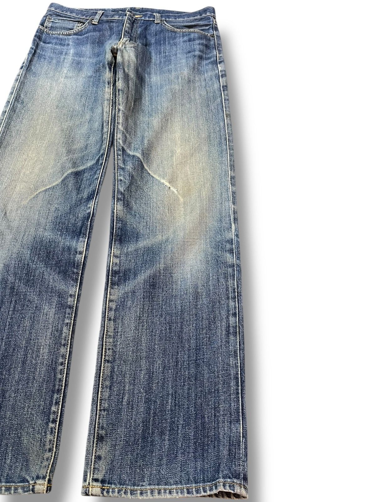 Uniqlo Vintage Uniqlo Mudwash Whiskers Denim Size US 31 - 4 Thumbnail