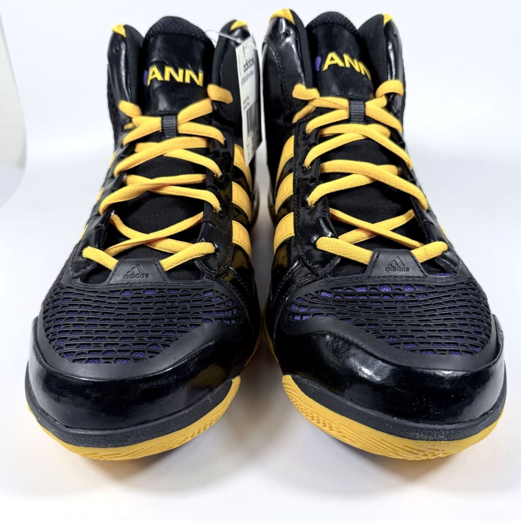 Adidas Adidas AS SMU Adipure Mono Basketball Shoes Men Black Gold Sneakers - 15 Size US 15 / EU 48 - 5 Thumbnail
