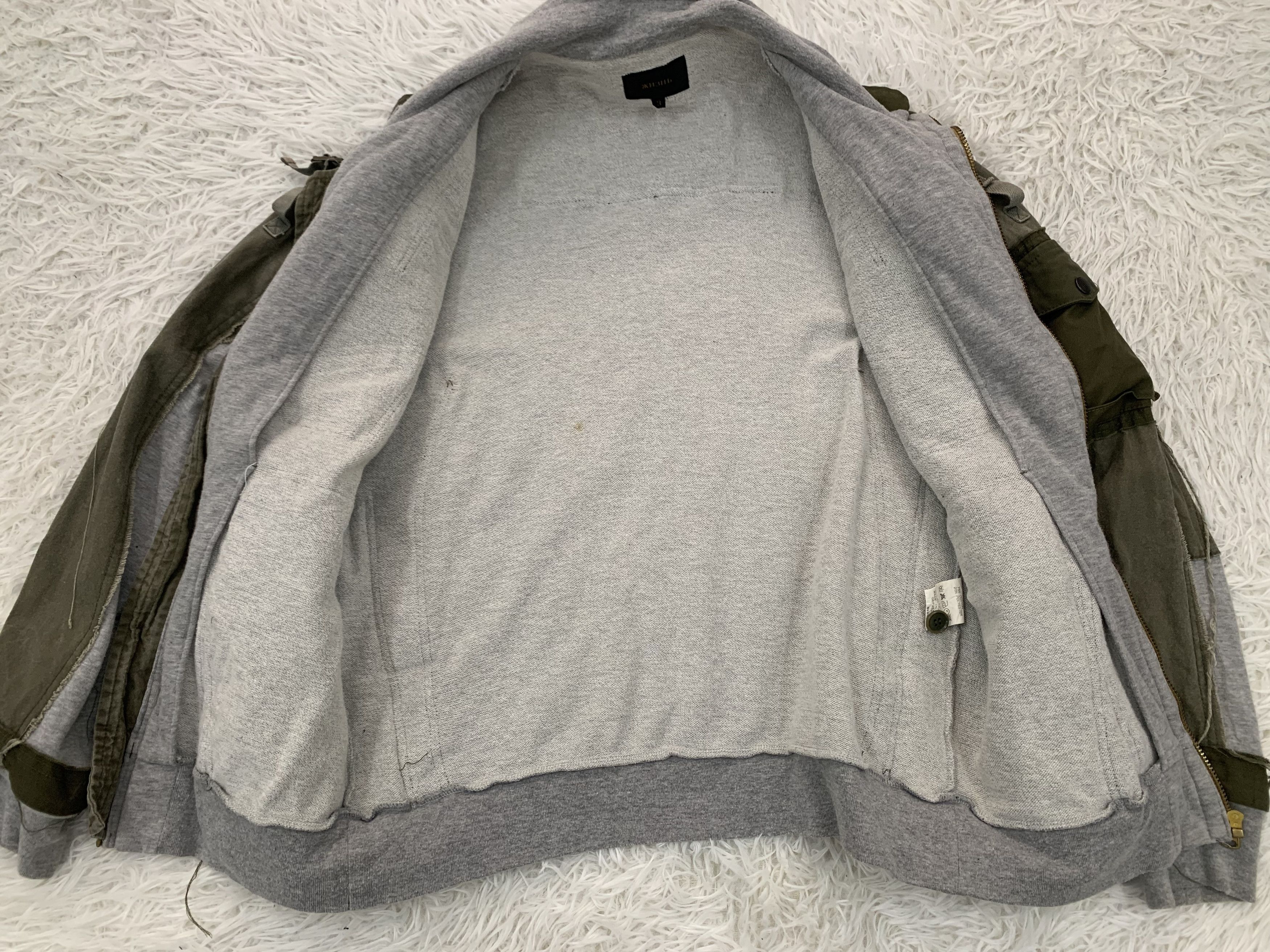 Japanese Brand Gepaeck Reconstructed Military Army Green Sweater Jacket Size US L / EU 52-54 / 3 - 14 Thumbnail