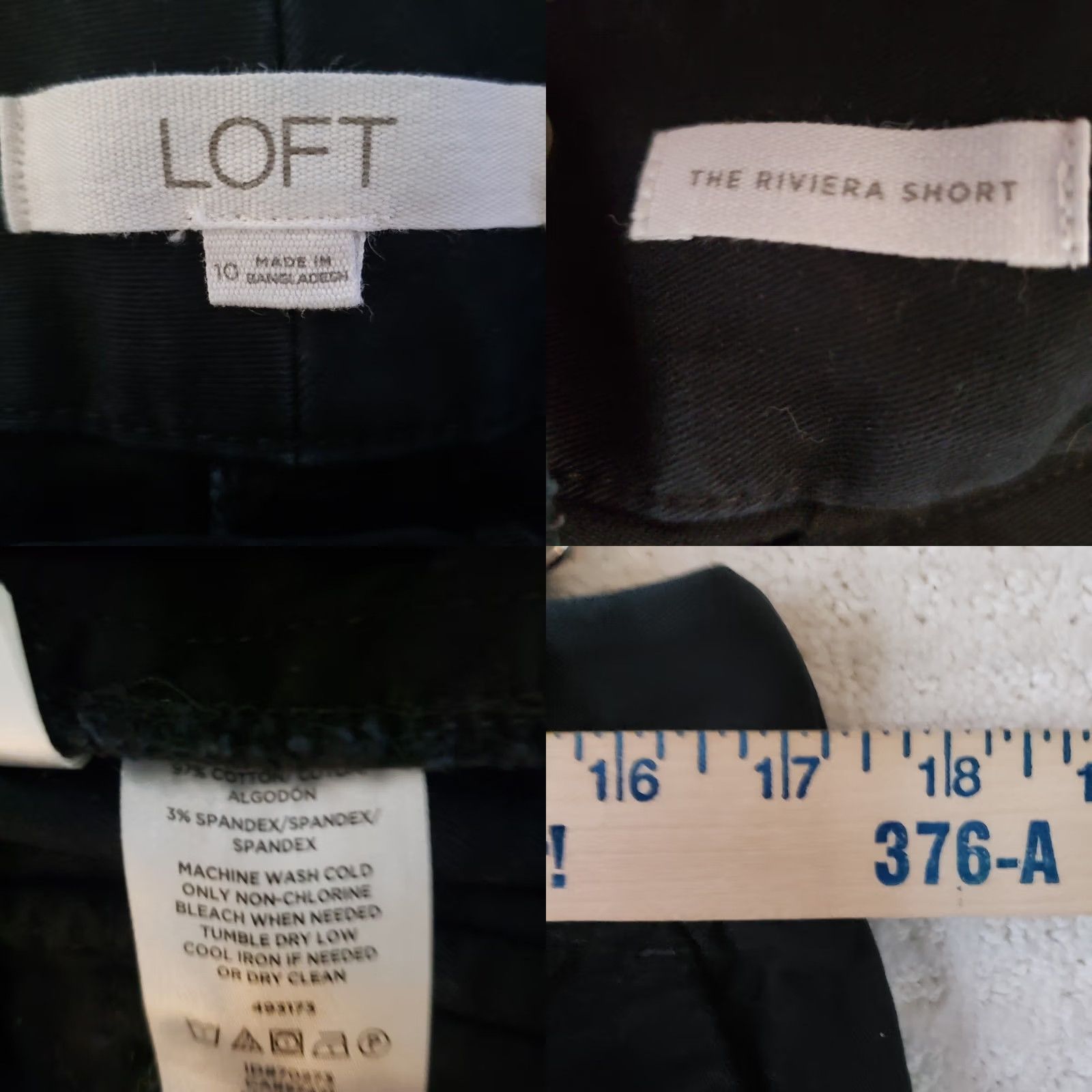 Rivieras The LOFT The Riviera Short Women's Size 10 Black Stretchy Modern Shorts Casual Travel Size 32" / US 10 / IT 46 - 8 Thumbnail