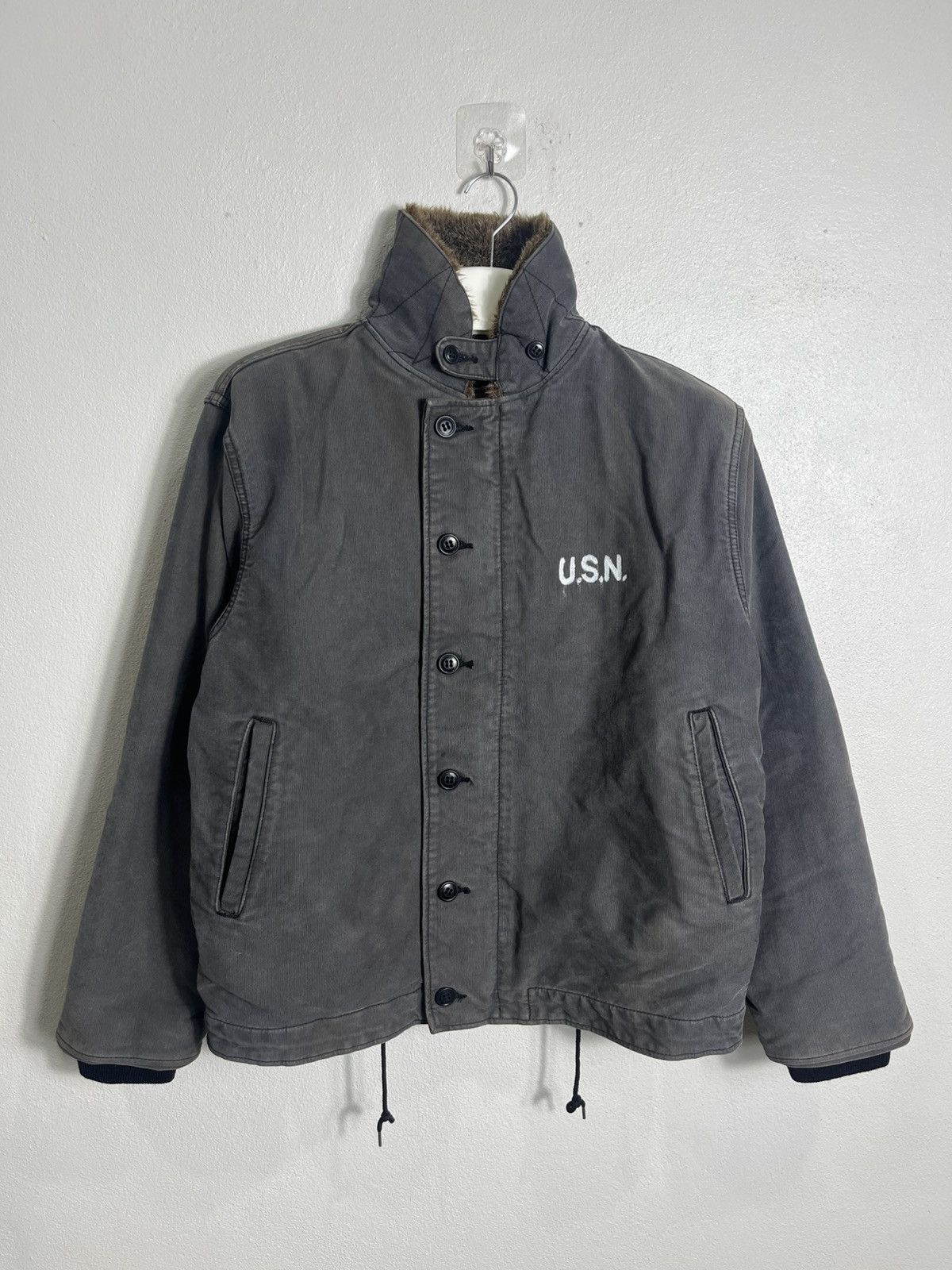 Vintage Vintage 90’s US Navy Department Deck jacket Size US S / EU 44-46 / 1 - 1 Thumbnail