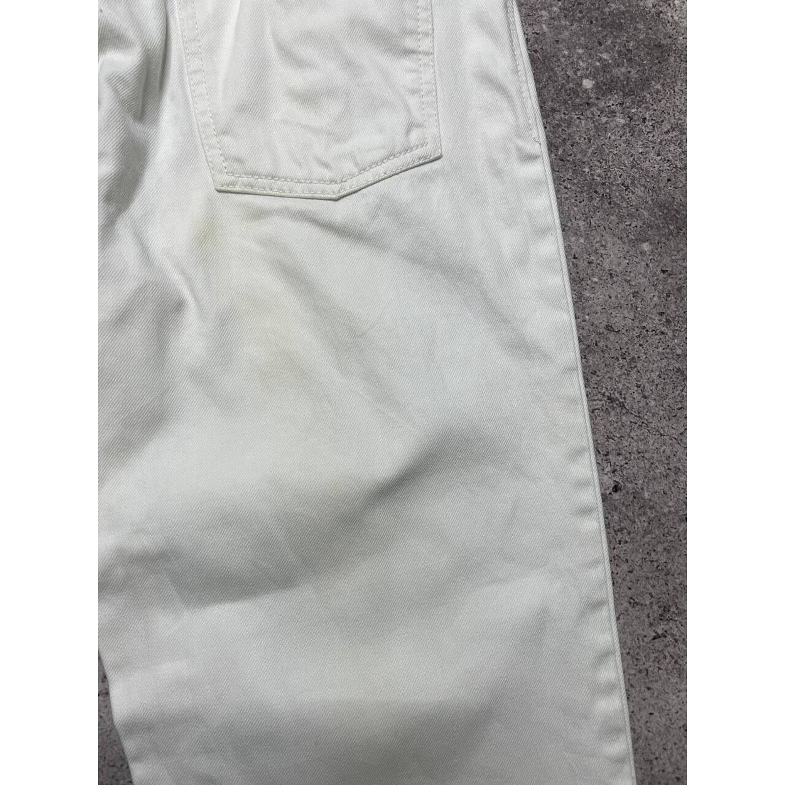 Yves Saint Laurent Vintage Yves Saint Laurent White Jeans Size XL Cotton Pants Size 34" / US 12 / IT 48 - 8 Thumbnail