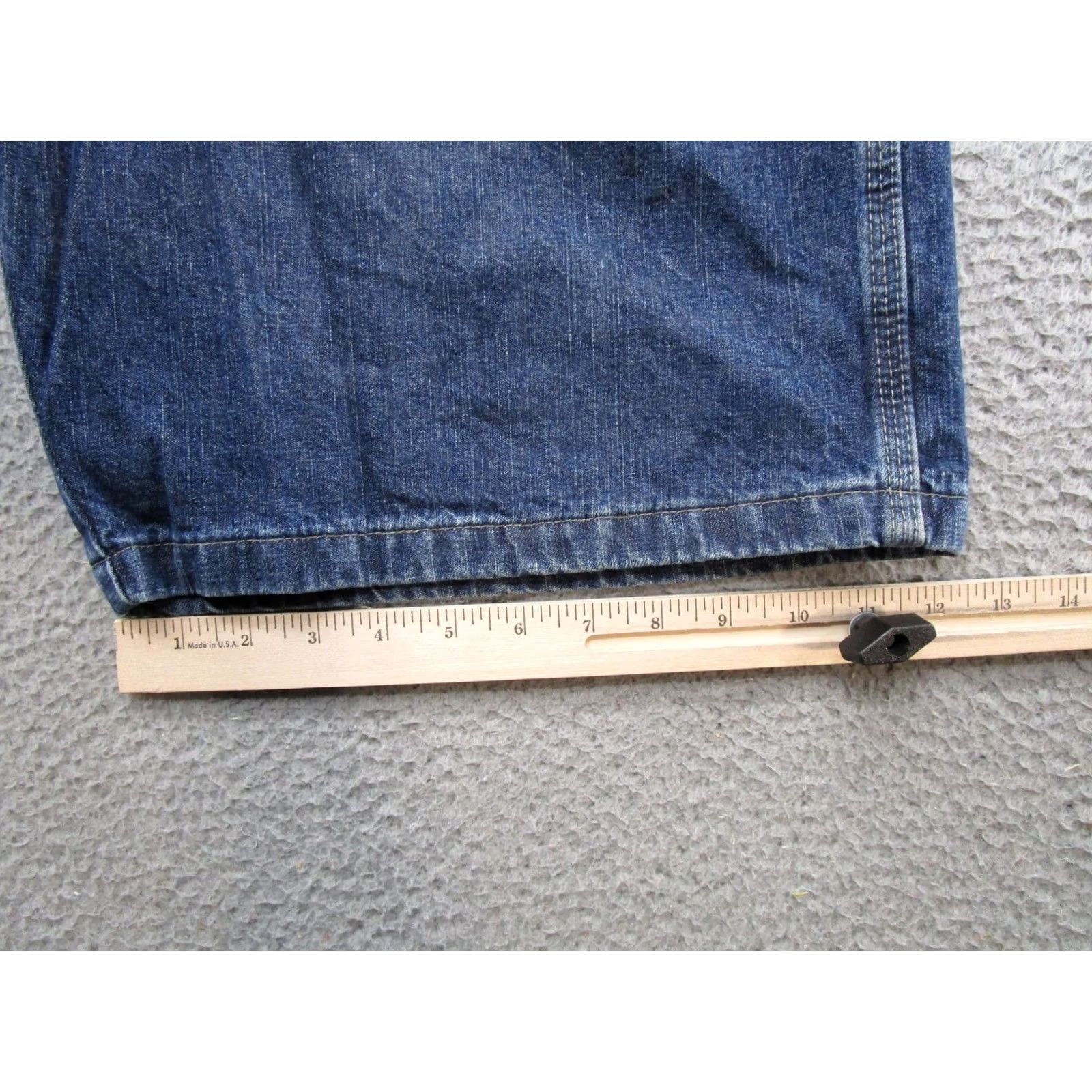 Wrangler VINTAGE Wrangler Jeans Shorts Men's 38 Blue Denim Carpenter Baggy 5-Pocket Denim Cotton Brand Wrangler Size US 38 / EU 54 - 5 Thumbnail