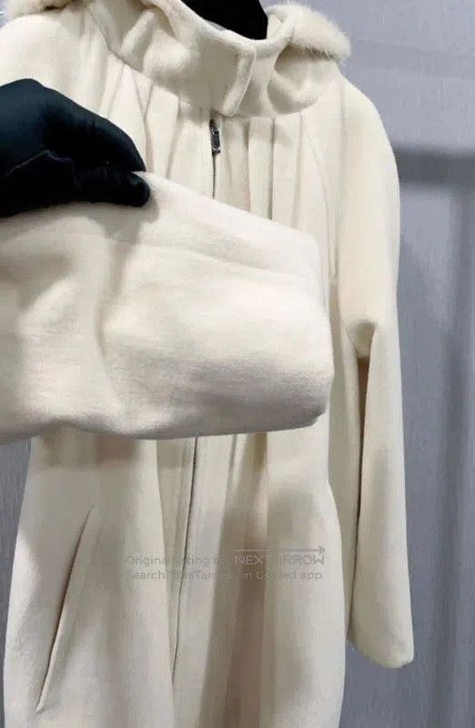Max Mara MaxMara Winter Beige Wool Blend Coat . Size S / US 4 / IT 40 - 5 Thumbnail