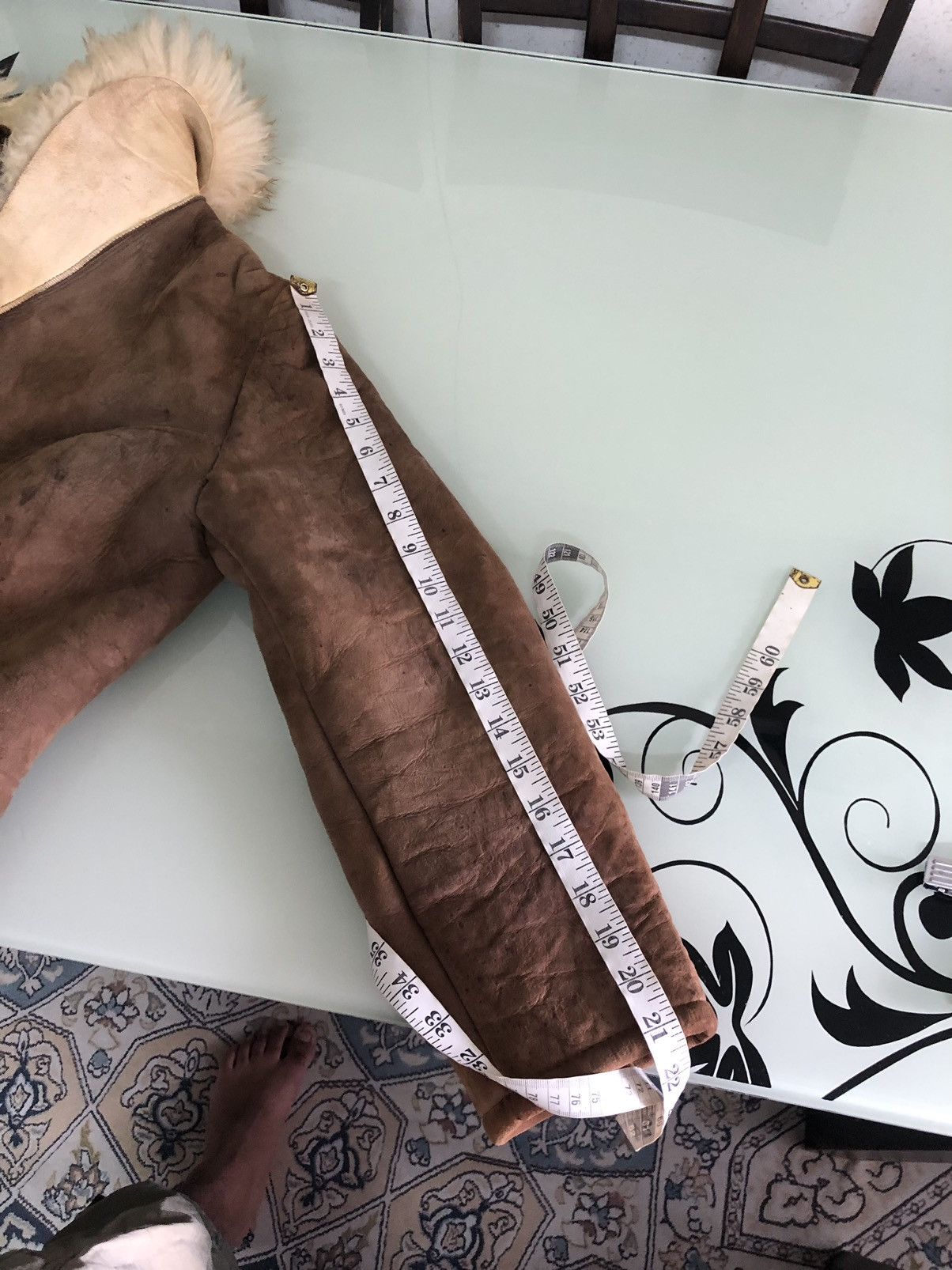 Leather Vintage Homestead Hand Made B3 Shearling Leather Jacket Size XL / US 12-14 / IT 48-50 - 24 Thumbnail