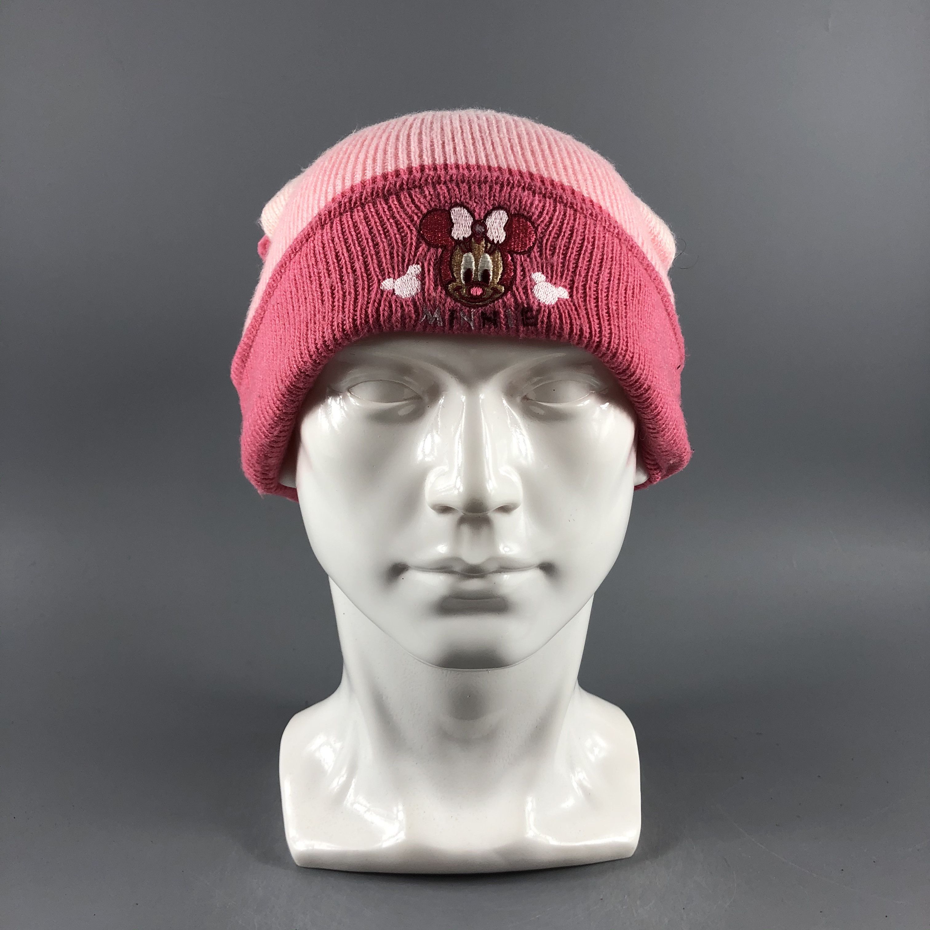 Disney × Vintage Women Minnie Mouse Beanie Snow Hat Snow Cap -D342 Size ONE SIZE - 2 Thumbnail