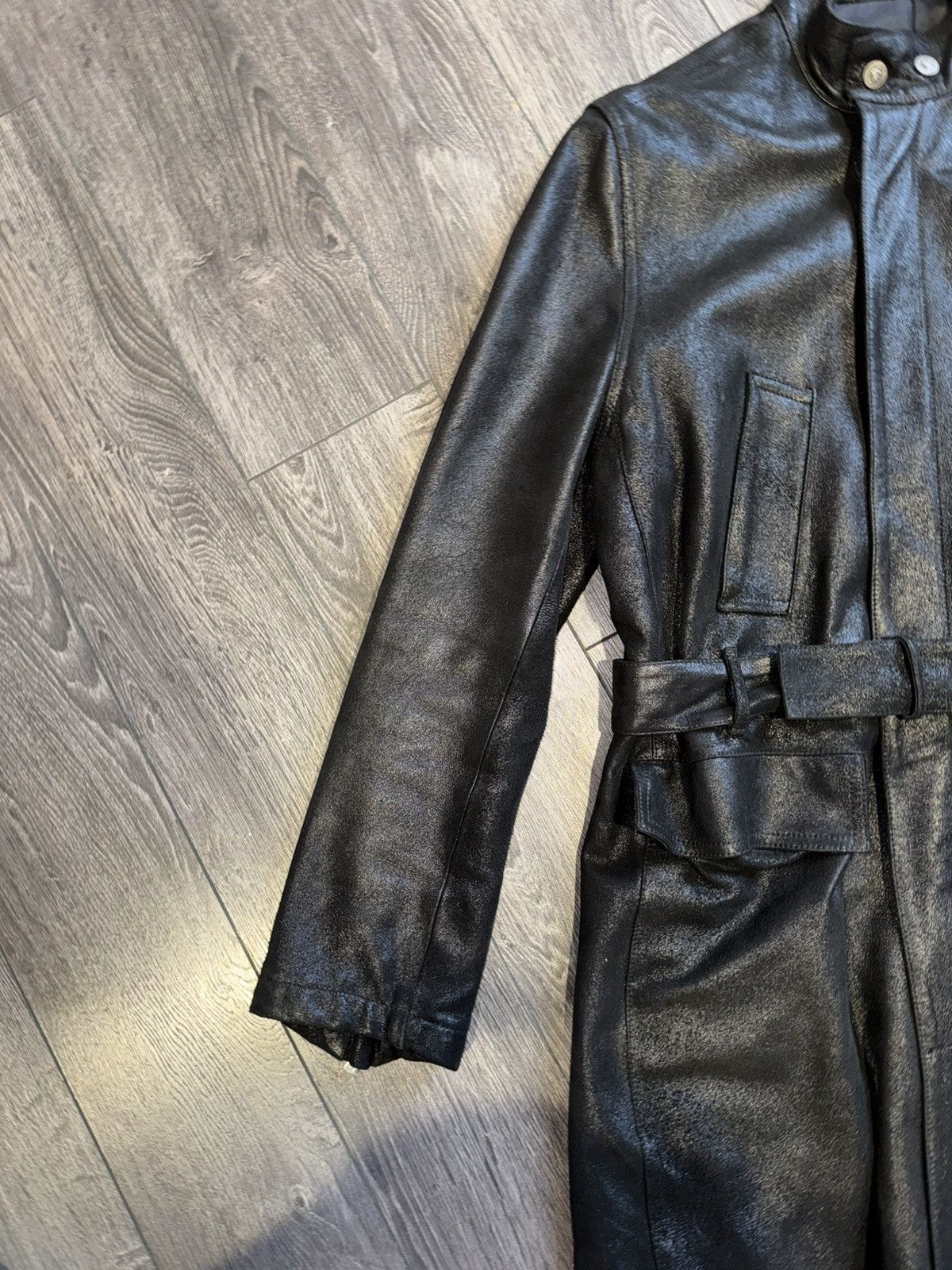 Versace Versace leather trench jacket size 50 IT, international M Size US M / EU 48-50 / 2 - 5 Thumbnail
