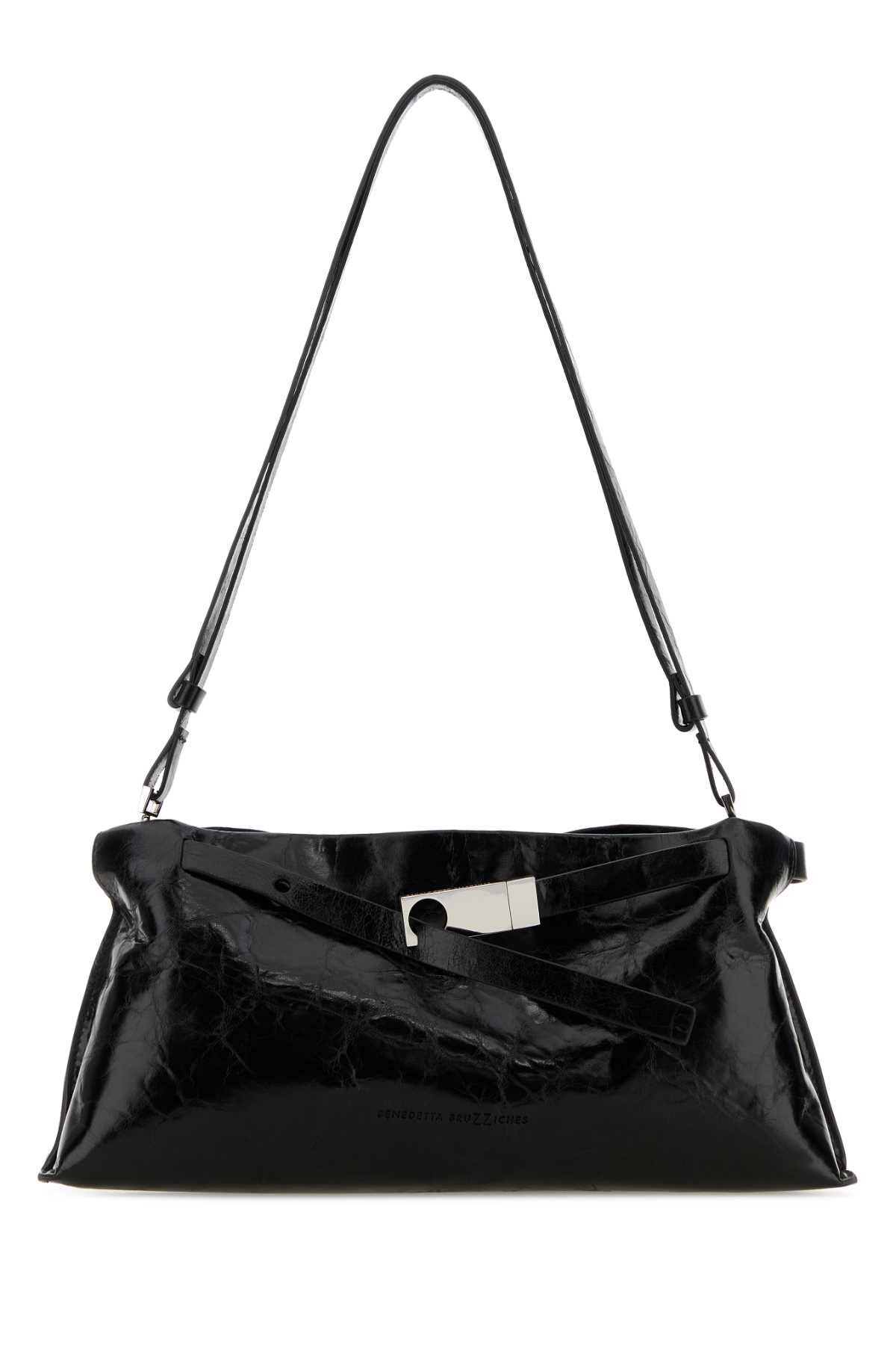 Benedetta Bruzziches Black Leather Mame Shoulder Bag Size ONE SIZE - 1 Thumbnail