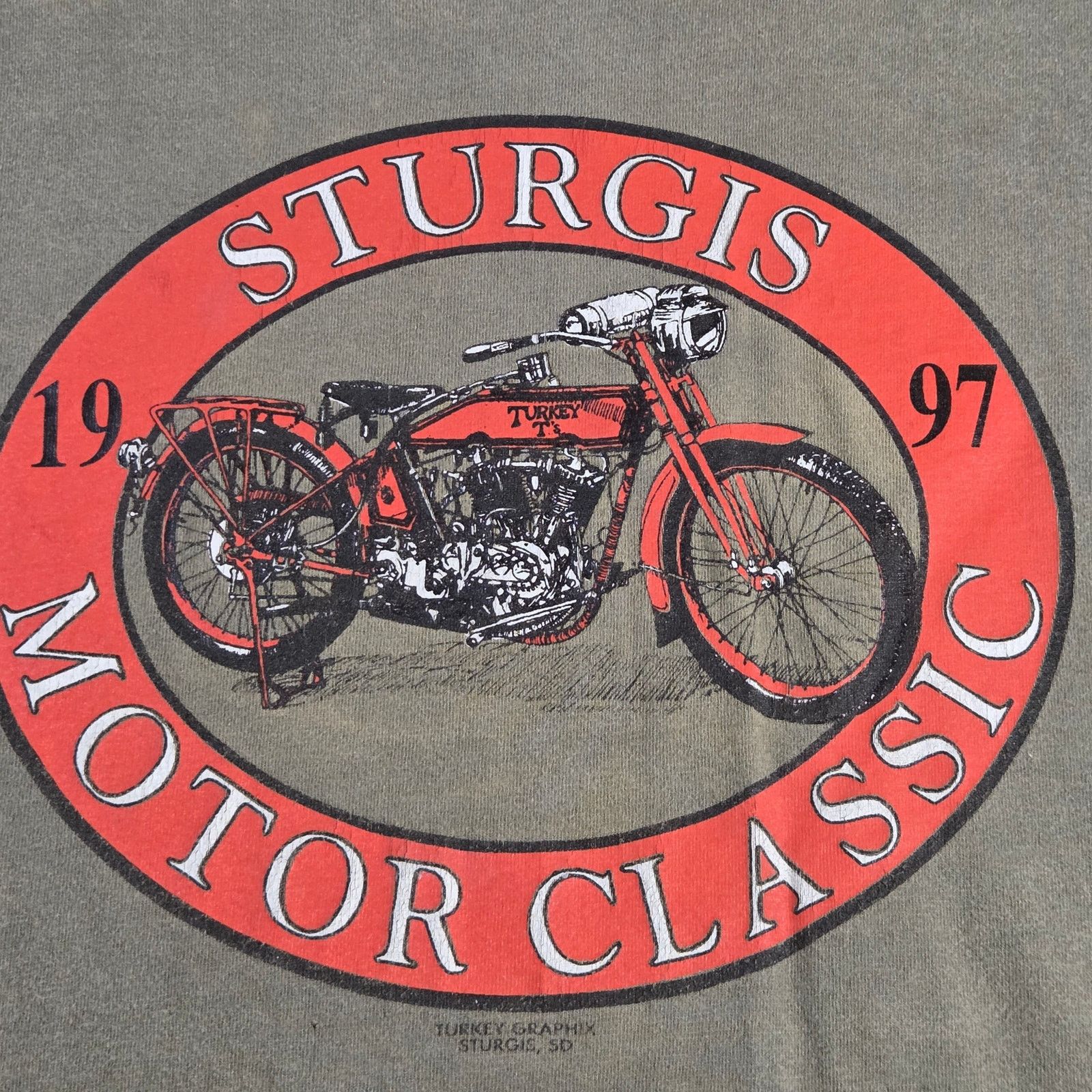 Vintage 1997 Sturgis Motor Classic Rally Shirt Size L made in USA Size US L / EU 52-54 / 3 - 2 Thumbnail