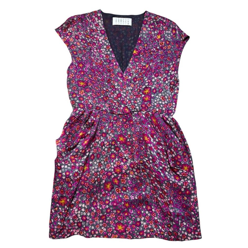 Other Jodi Arnold 100% Silk Floral Mini Dress Size 10 Size L / US 10 / IT 46 - 6 Thumbnail