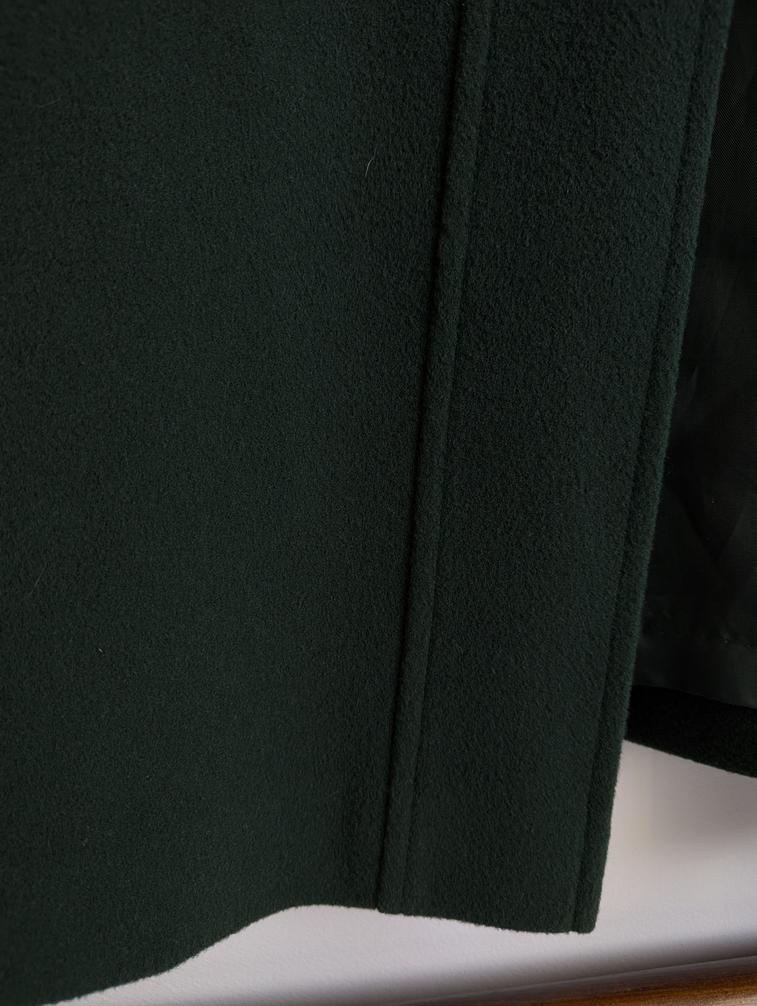 Other Virgin Wool Dark Green Coat Vintage Germany Size XL / US 12-14 / IT 48-50 - 11 Thumbnail