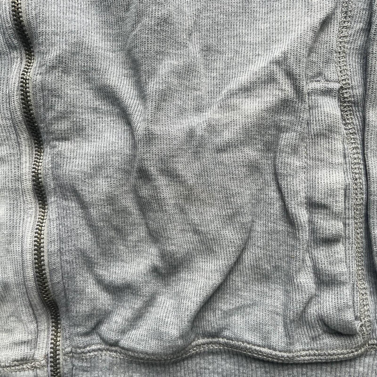 Unknown London Gray Full Zip Long Sleeve Sweatshirt Jacket Size US M / EU 48-50 / 2 - 3 Thumbnail