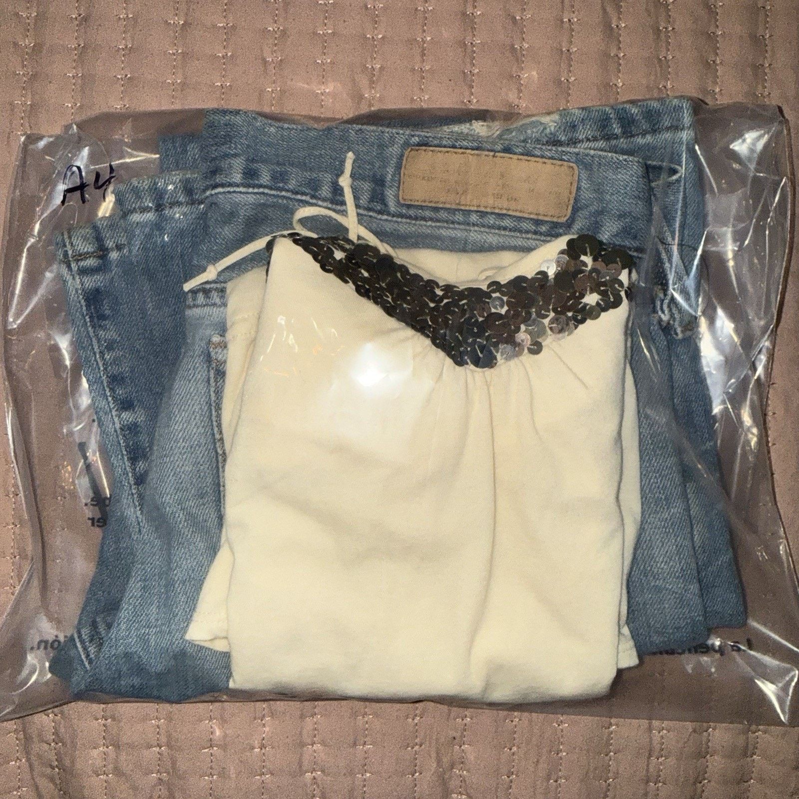 Abercrombie & Fitch *Abercrombie & Fitch Y2K Jean & Top 2 Pc Bundle* Sz 6 Size 28" / US 6 / IT 42 - 17 Thumbnail