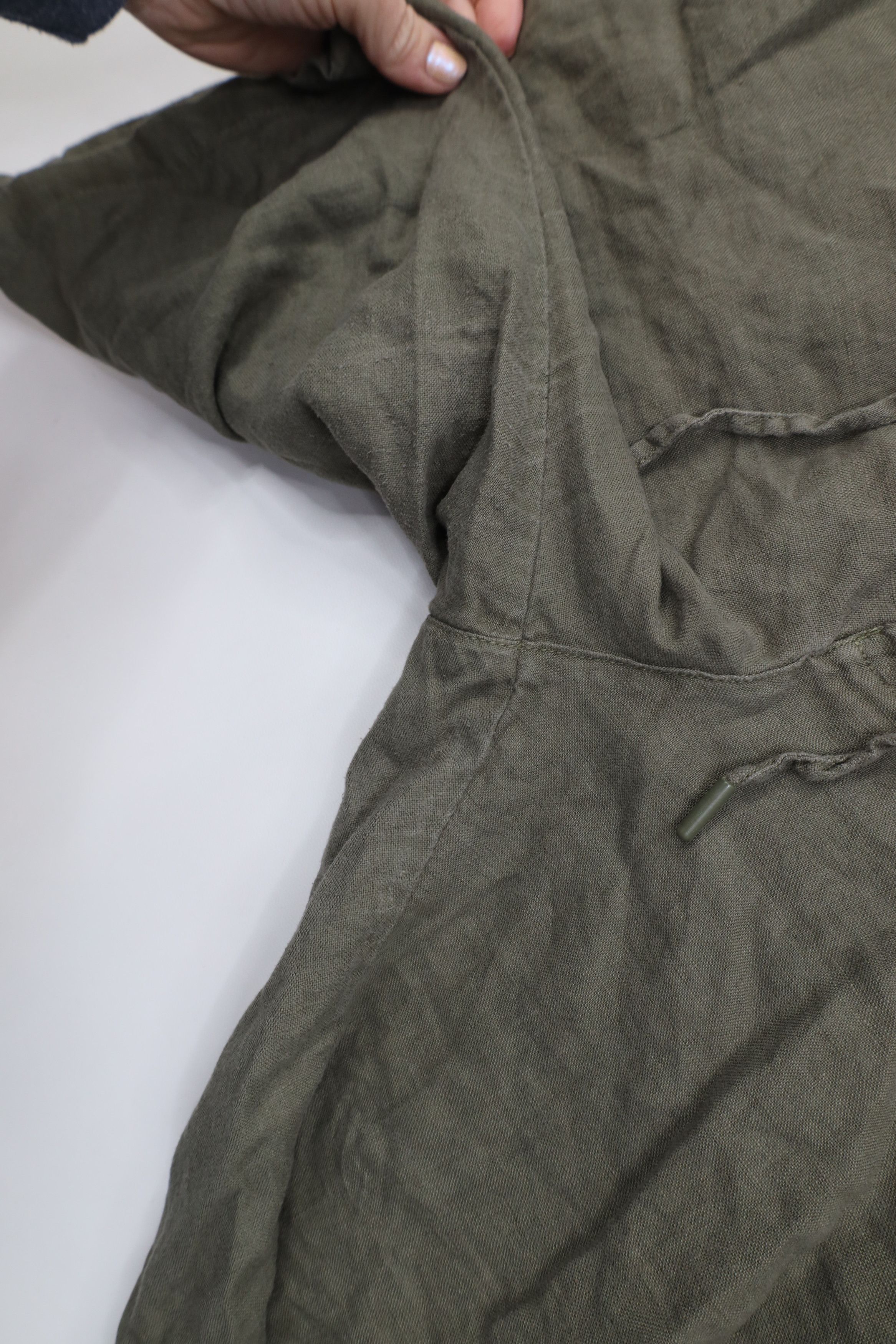 Vintage Vintage Y2K Streetwear Pure Linen Harem Beach Shorts Green Size US 40 / EU 56 - 5 Thumbnail
