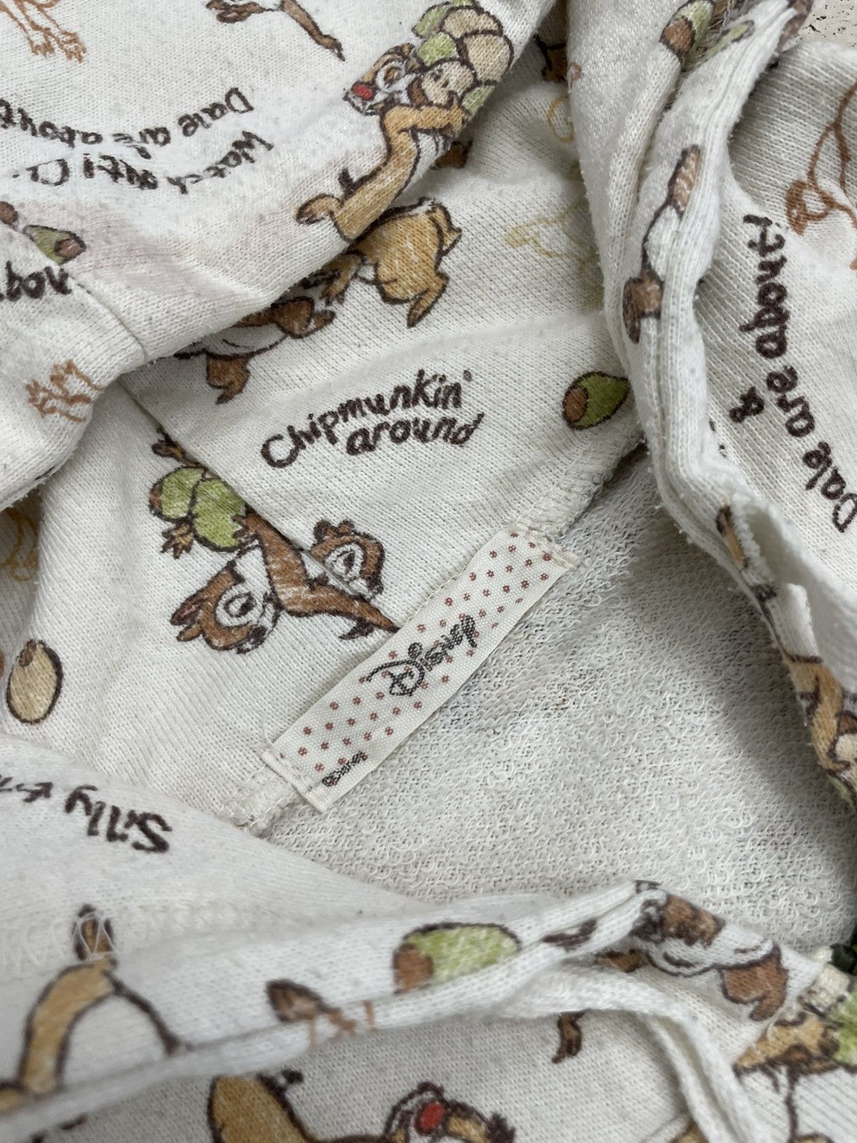 Disney Disney Chipmunk Chip & Dale Cartoon Hoodie Size US M / EU 48-50 / 2 - 8 Thumbnail
