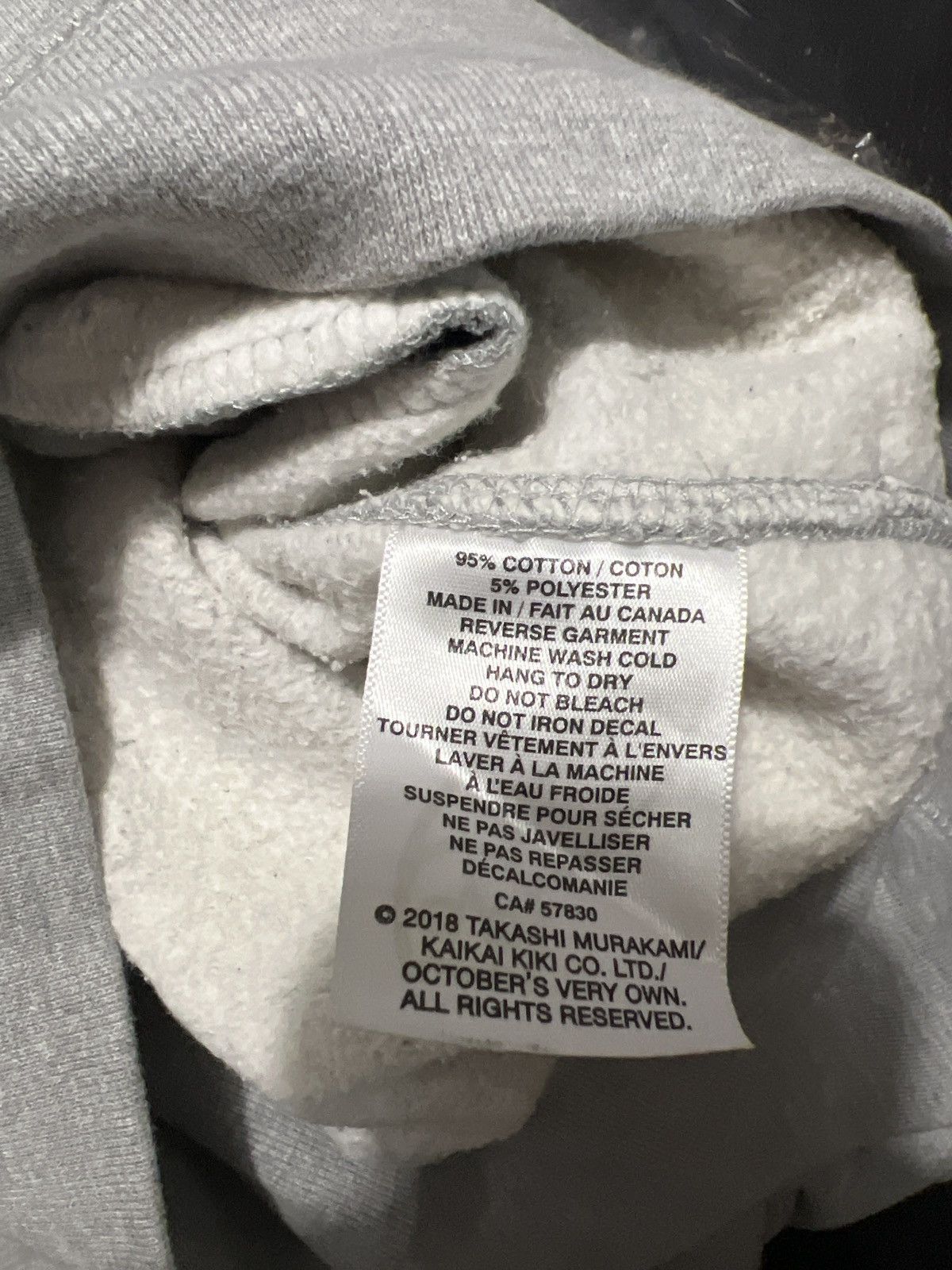 October's Very Own × Takashi Murakami OVO X Murakami Hoodie Grey 2018 OG Flower Owl Size US M / EU 48-50 / 2 - 6 Thumbnail